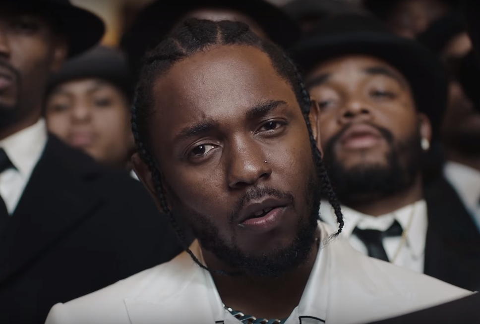 Kendrick Lamar no clipe de "Humble"