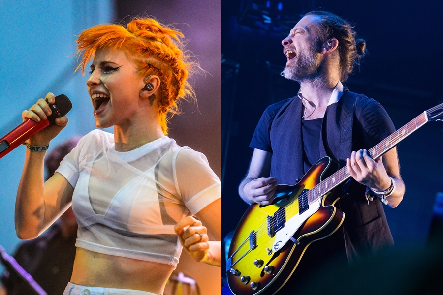 Hayley Williams, do Paramore, e Thom Yorke, do Radiohead