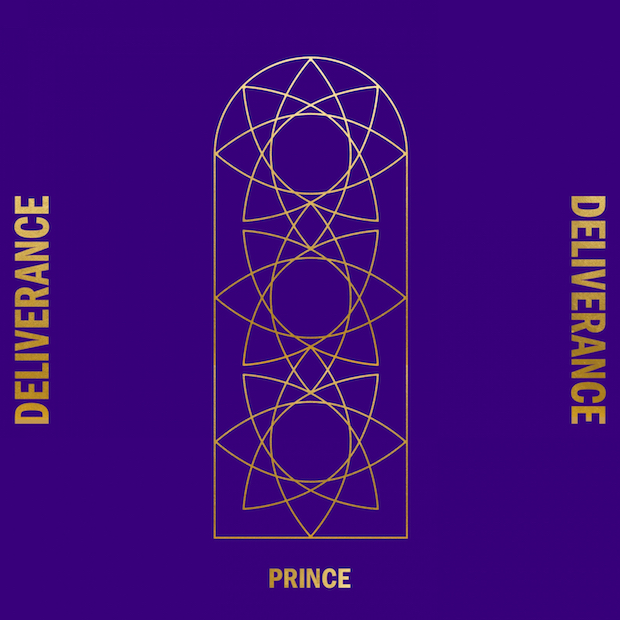 Capa de Deliverance, EP póstumo de Prince