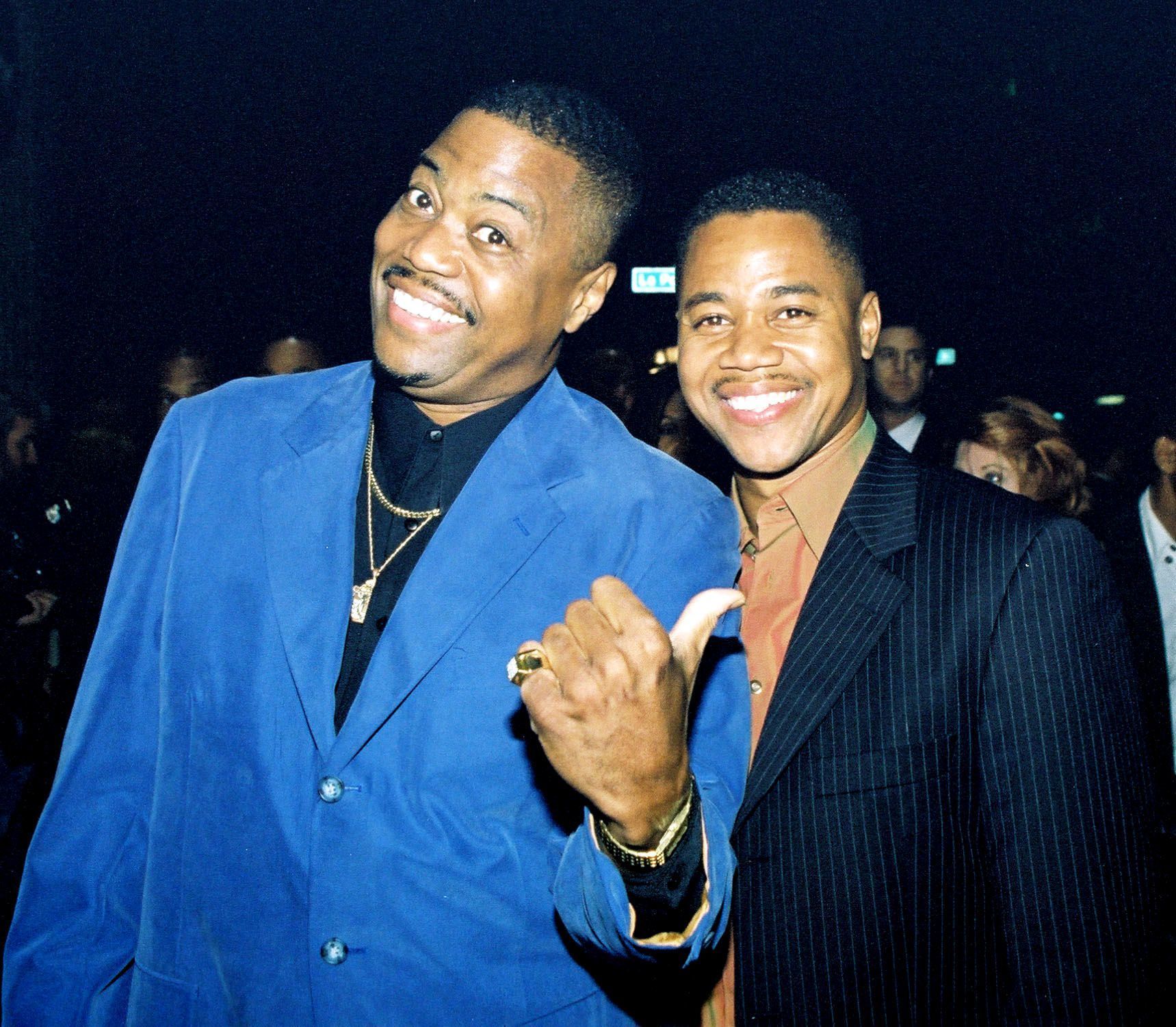 Ator Cuba Gooding Jr. com seu pai, o cantor de soul e vocalista do grupo Main Ingredient, Cuba Gooding Sr.