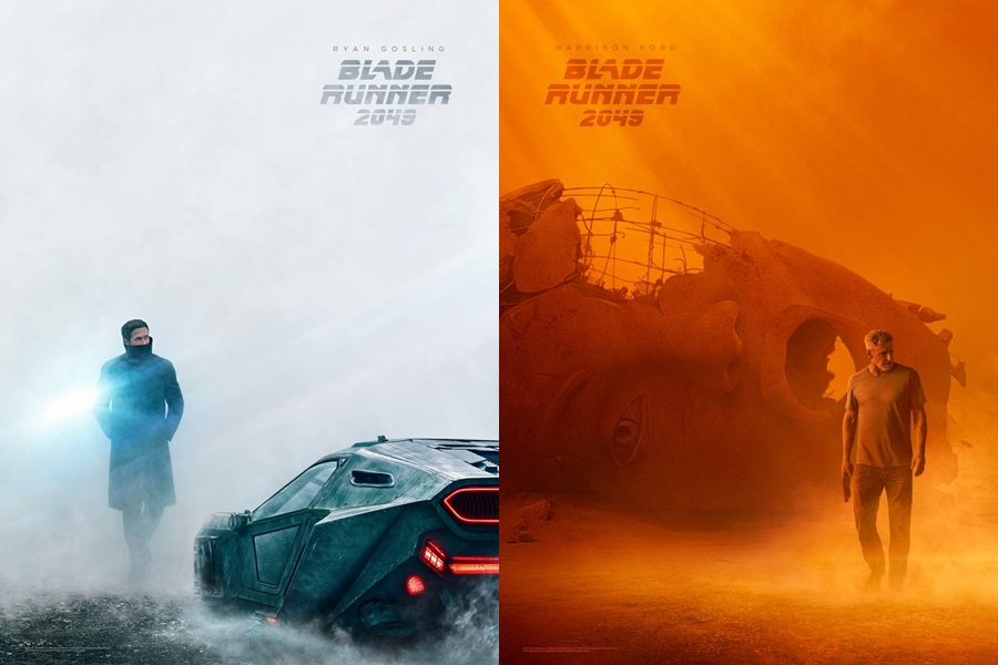 Os cartazes de Blade Runner 2049 com Ryan Gosling e Harrison Ford