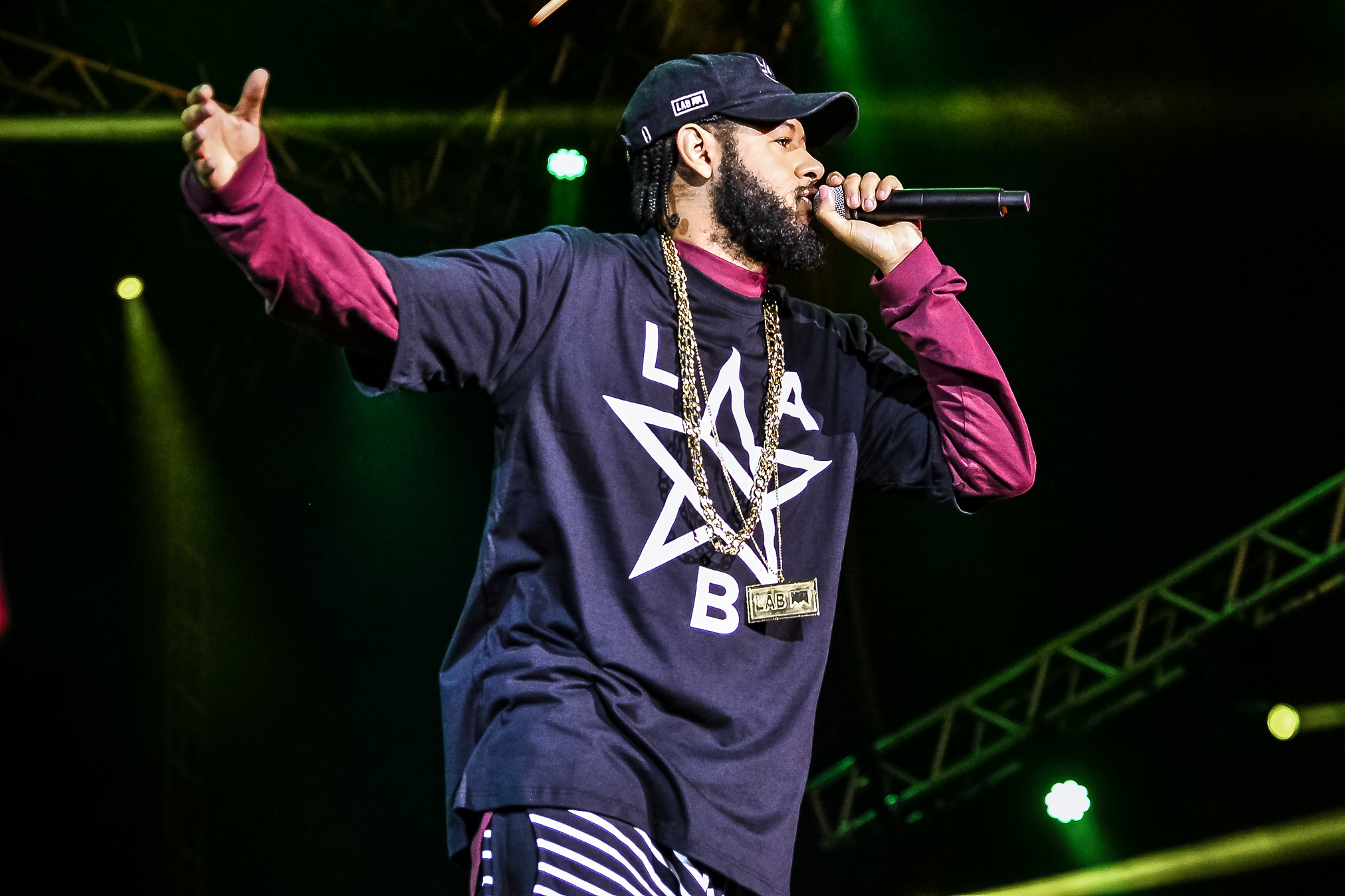 O rapper Emicida fechou a programação do palco principal do João Rock 2017