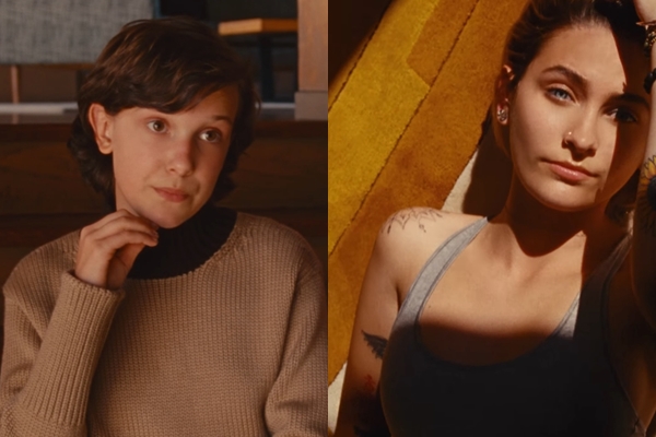 Millie Bobby Brown e Paris Jackson no clipe de "I Dare You", do The xx