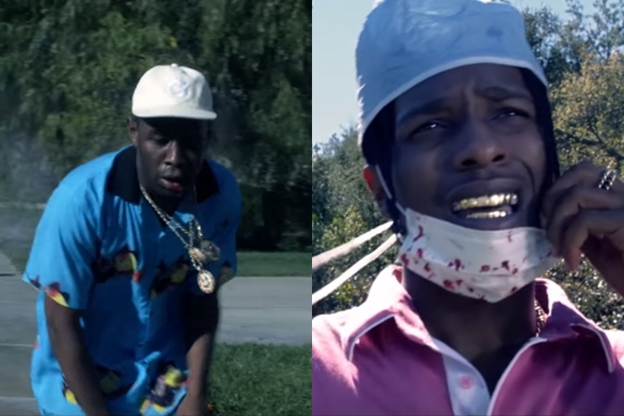Tyler, the Creator e A$AP Rocky no clipe de "Who Dat Boy"