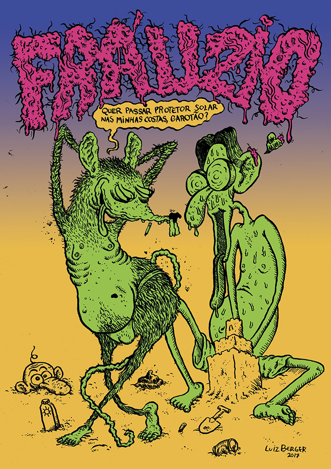 Arte de Luiz Berger para a exposição Marcatti 40