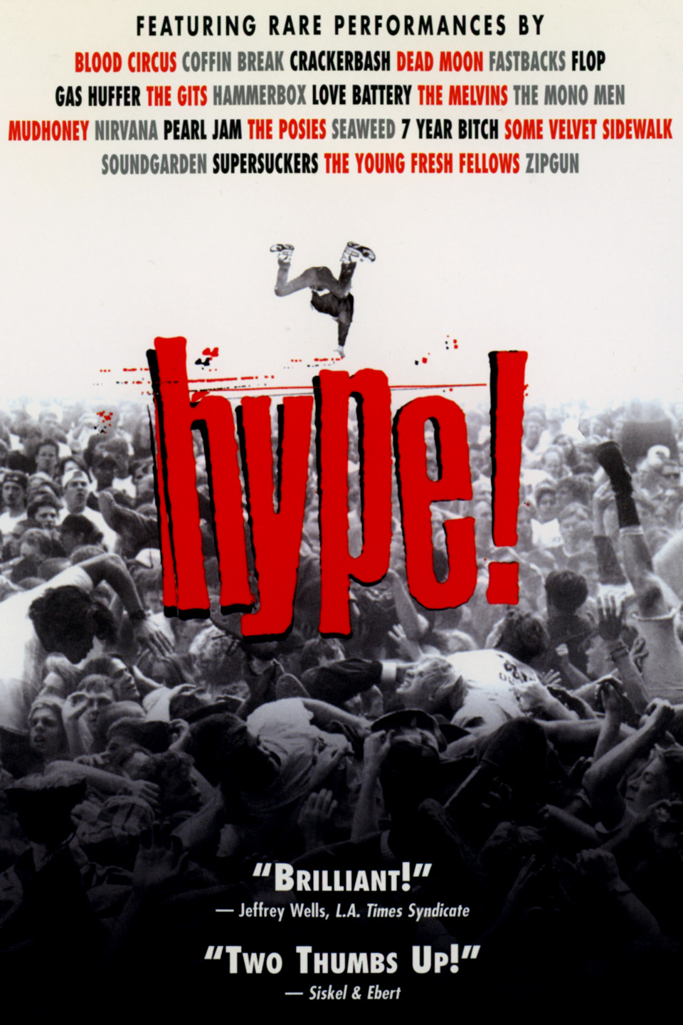 Pôster de Hype!, documentário de 1996 sobre a explosão do grunge