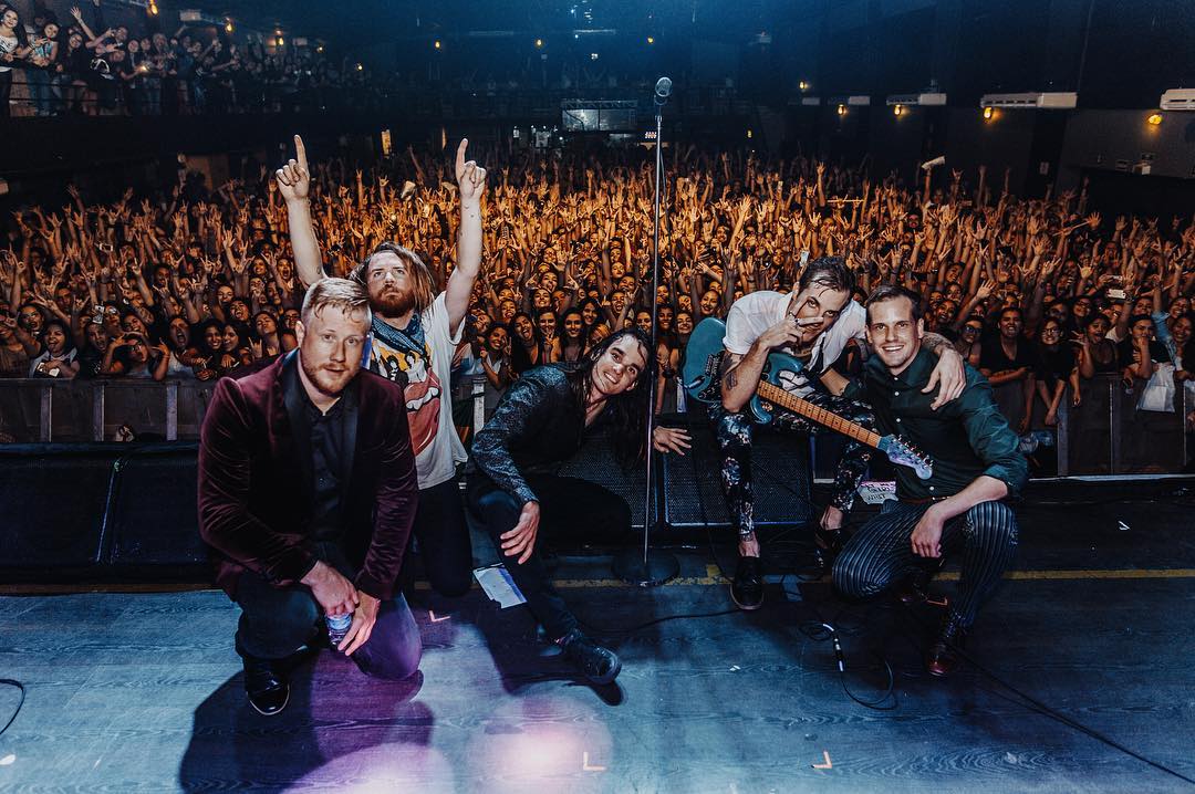 The Maine após show no Tropical Butantã, em São Paulo, em 2017