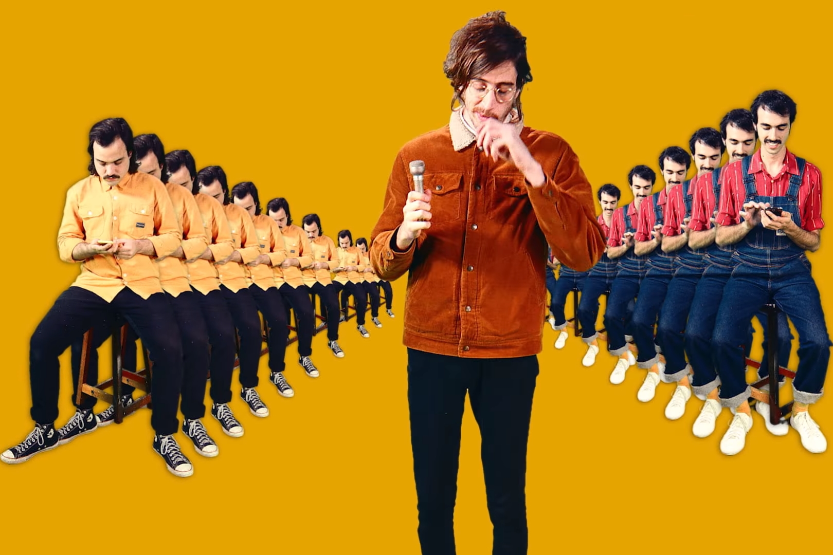 O Terno em cena do clipe de “Não Espero Mais”, de Melhor do Que Parece, terceiro disco da banda