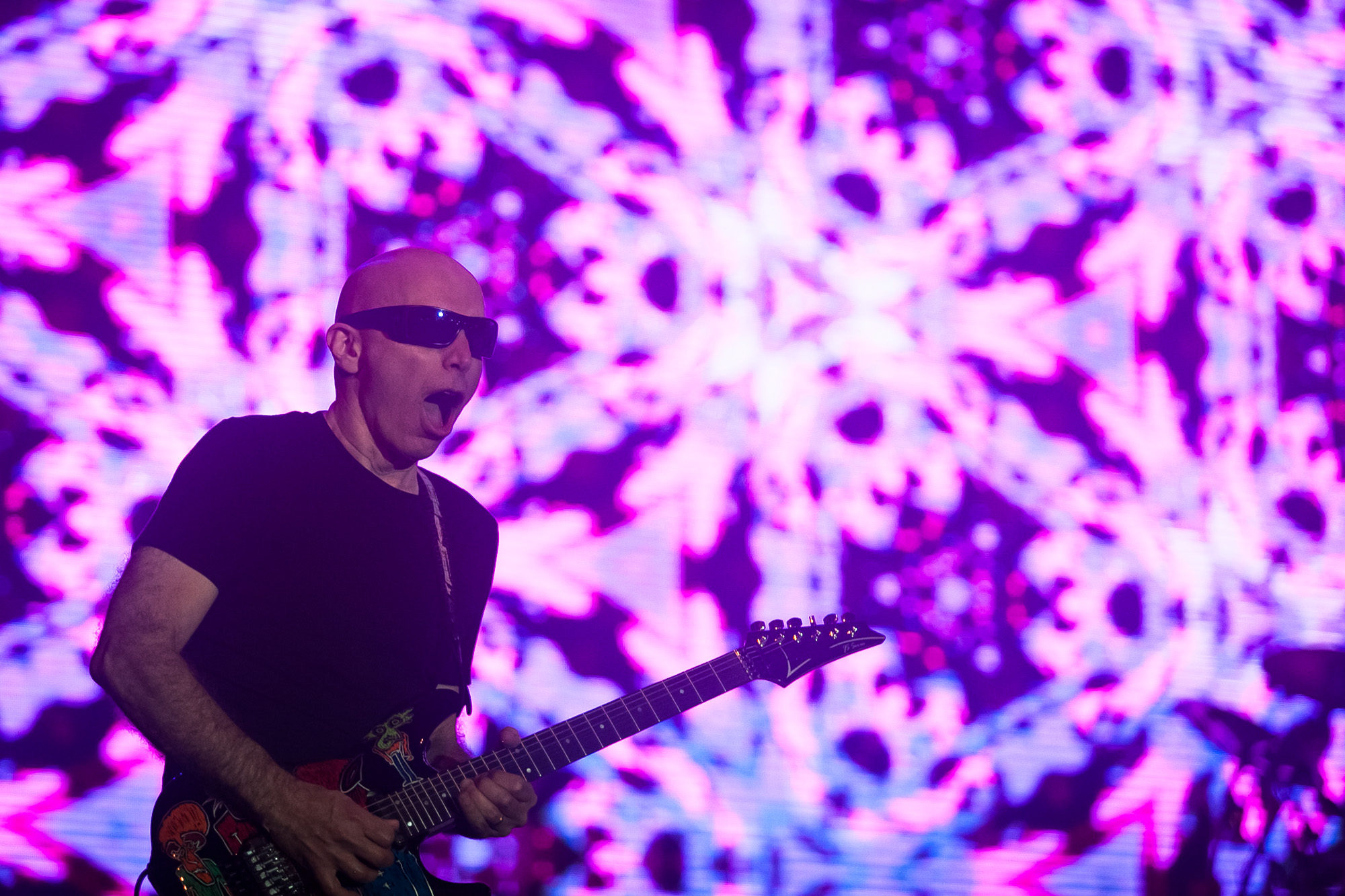 Joe Satriani em show no encerramento do Samsung Best of Blues