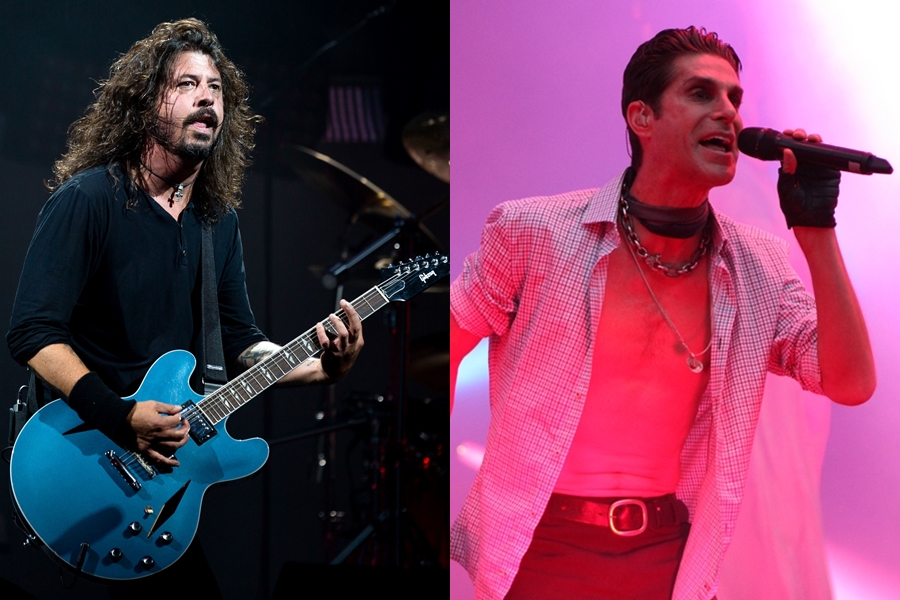 Dave Grohl, do Foo Fighters, e Perry Farrell, do Jane's Addiction