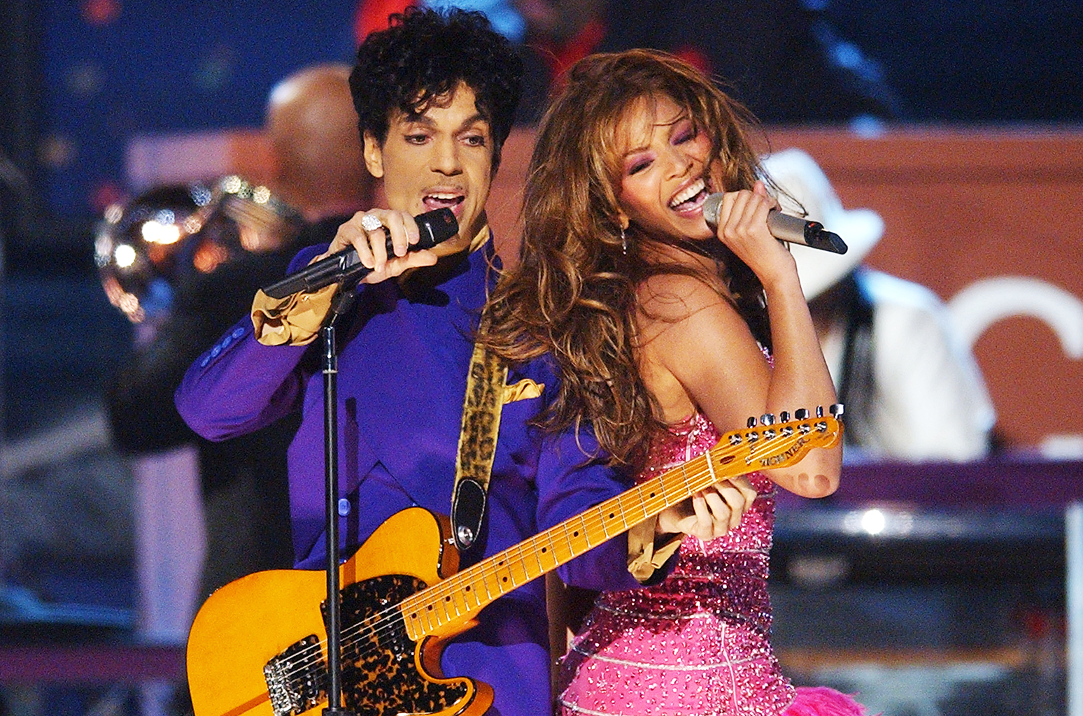 Prince e Beyoncé no Grammy de 2004