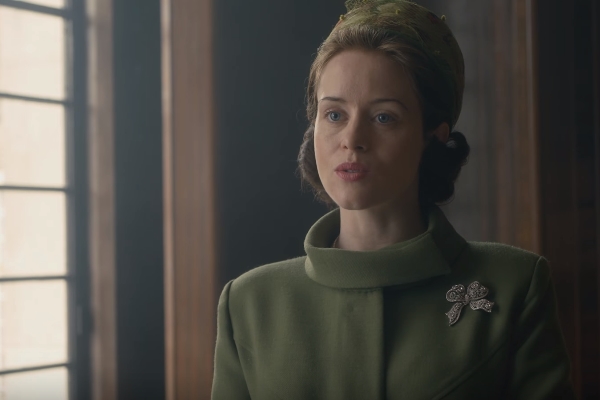 Claire Foy na segunda temporada de The Crown
