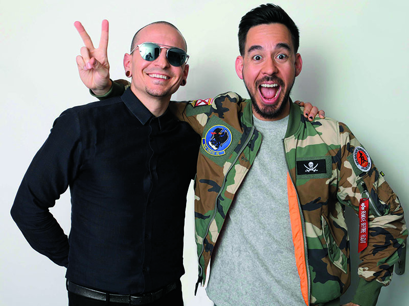 Parceiro Antigo  Em março de 2017, com Mike Shinoda, o outro homem de frente do Linkin Park