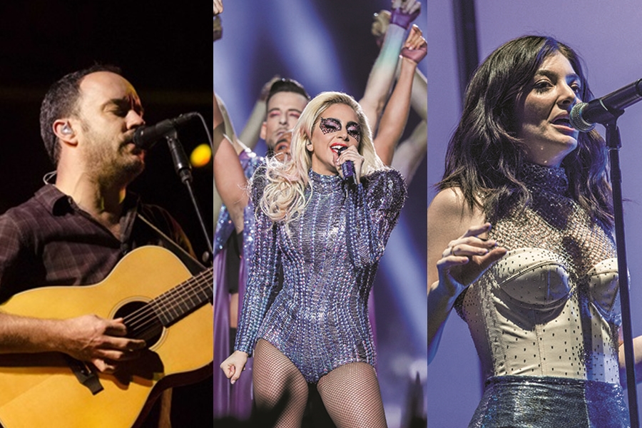 Dave Matthews Band, Lady Gaga e Lorde