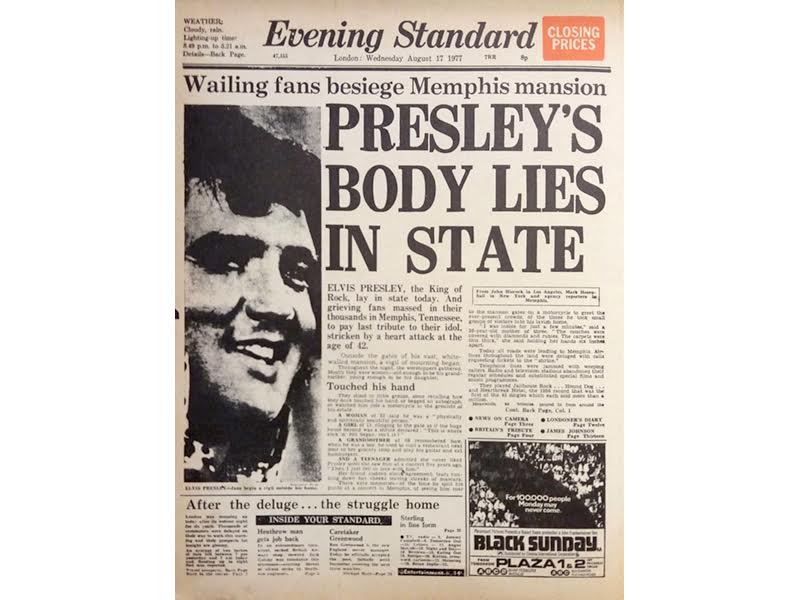 Evening Standard - Elvis Presley