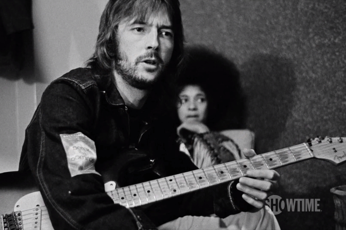 Eric Clapton em cena do trailer do documentário Life in 12 Bars