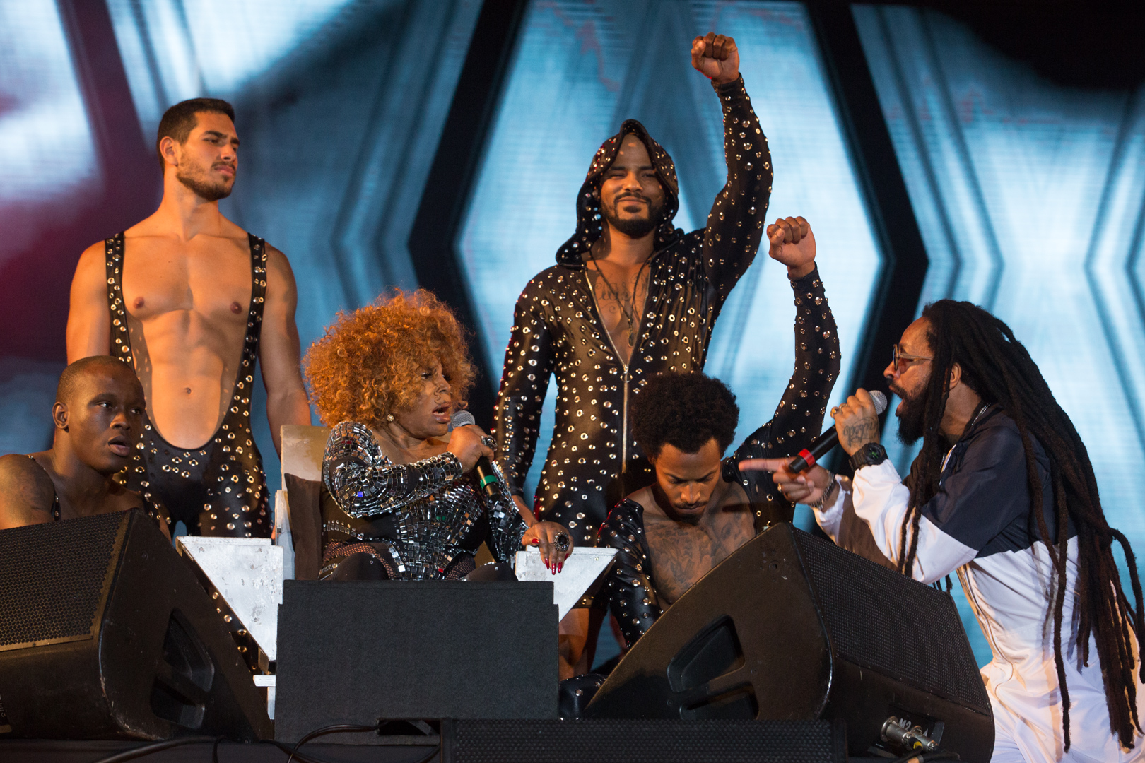 Elza Soares e Rael no Rock in Rio 2017