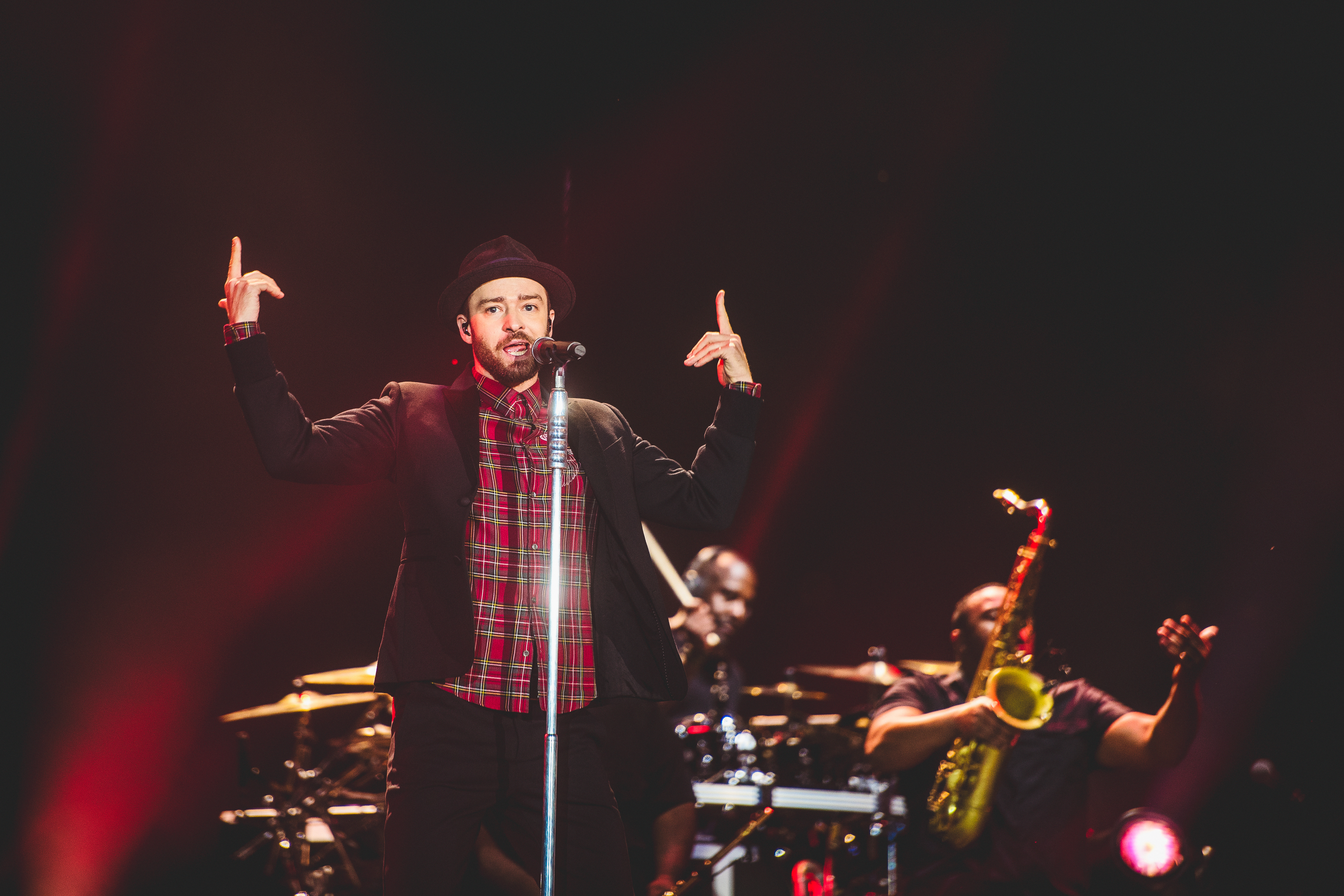 Justin Timberlake durante show no terceiro dia de Rock in Rio 2017