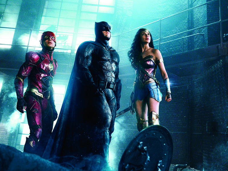 Força de Amazona  Ao lado de The Flash e Batman em Liga da Justiça