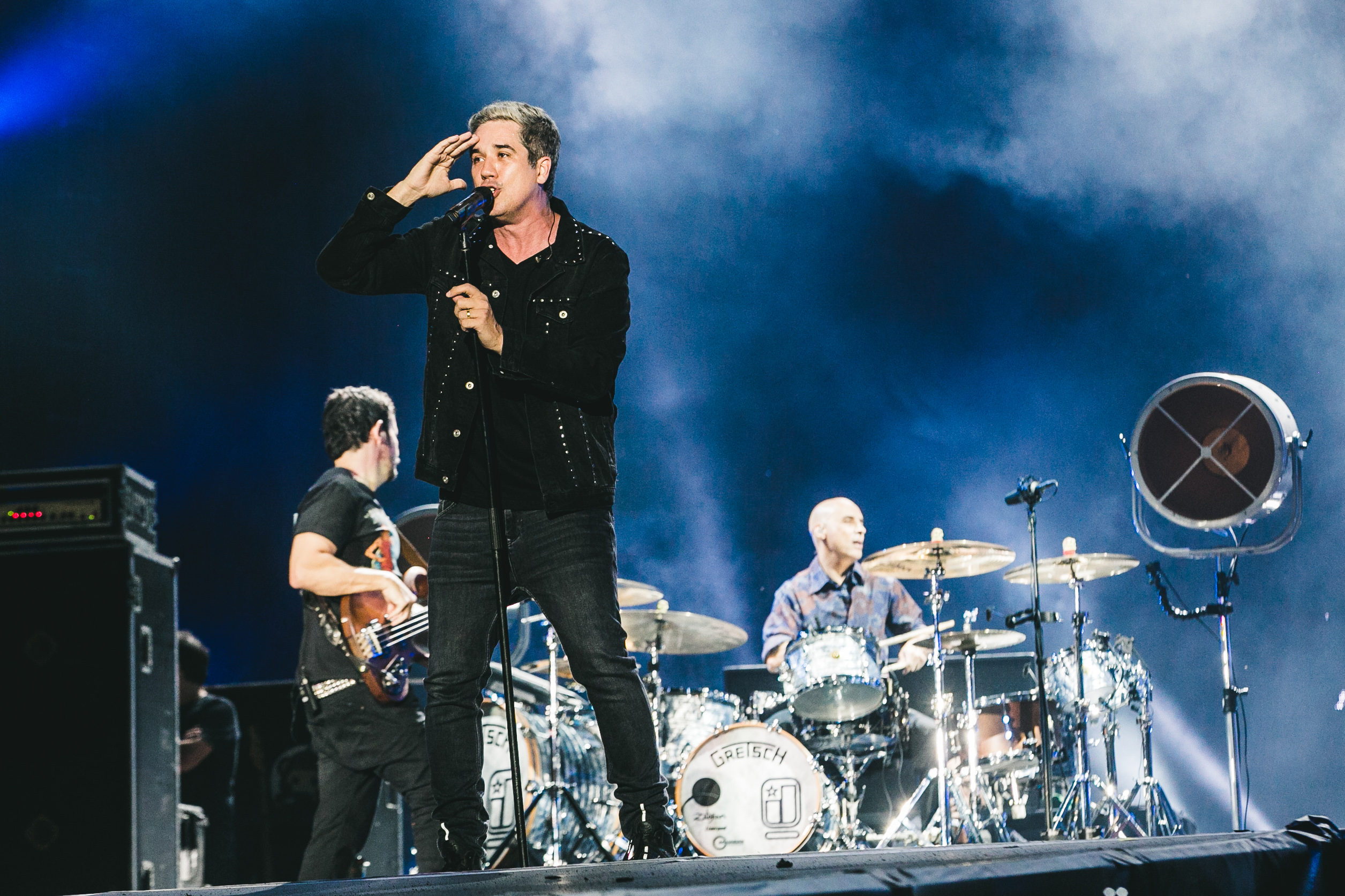 Jota Quest abriu o palco Mundo no quinto dia do Rock in Rio 2017, em 22/9