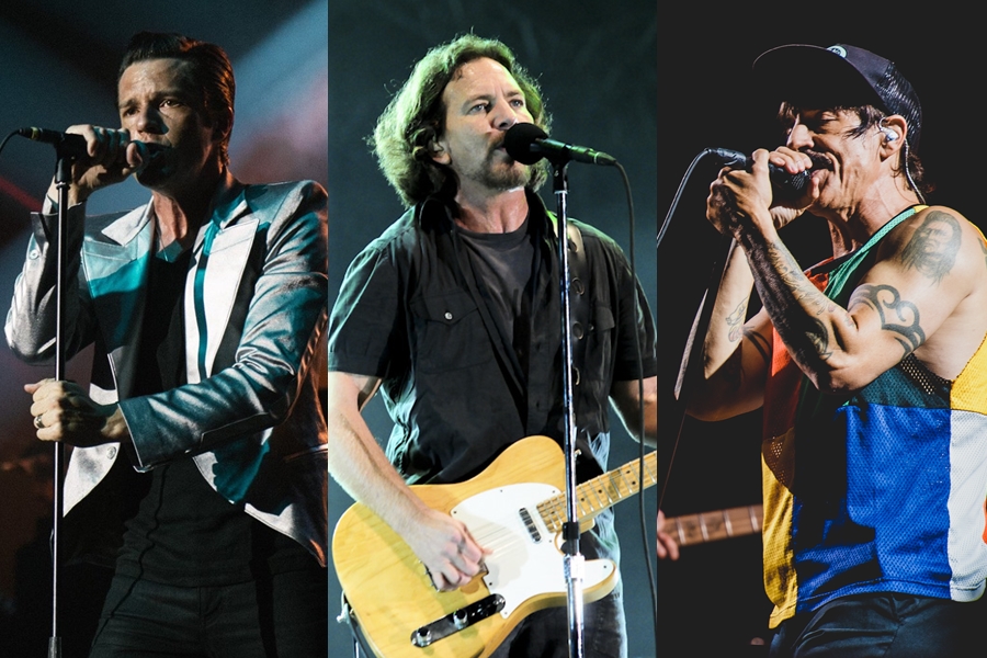 The Killers, Pearl Jam e Red Hot Chili Peppers, os três headliners do Lollapalooza 2018