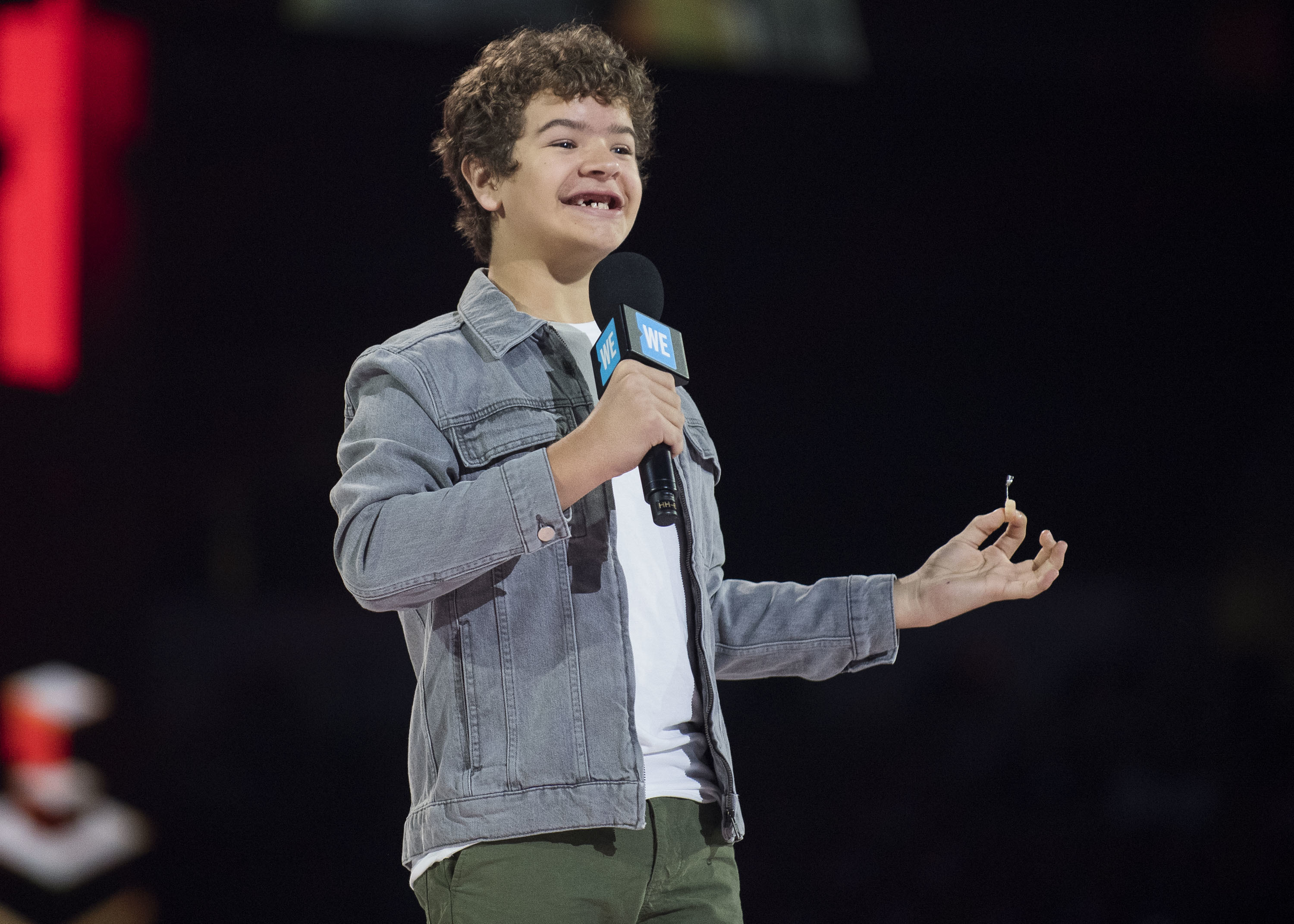 O ator de 15 anos Gaten Matarazzo, conhecido pelo papel de Dustin em Stranger Thinger