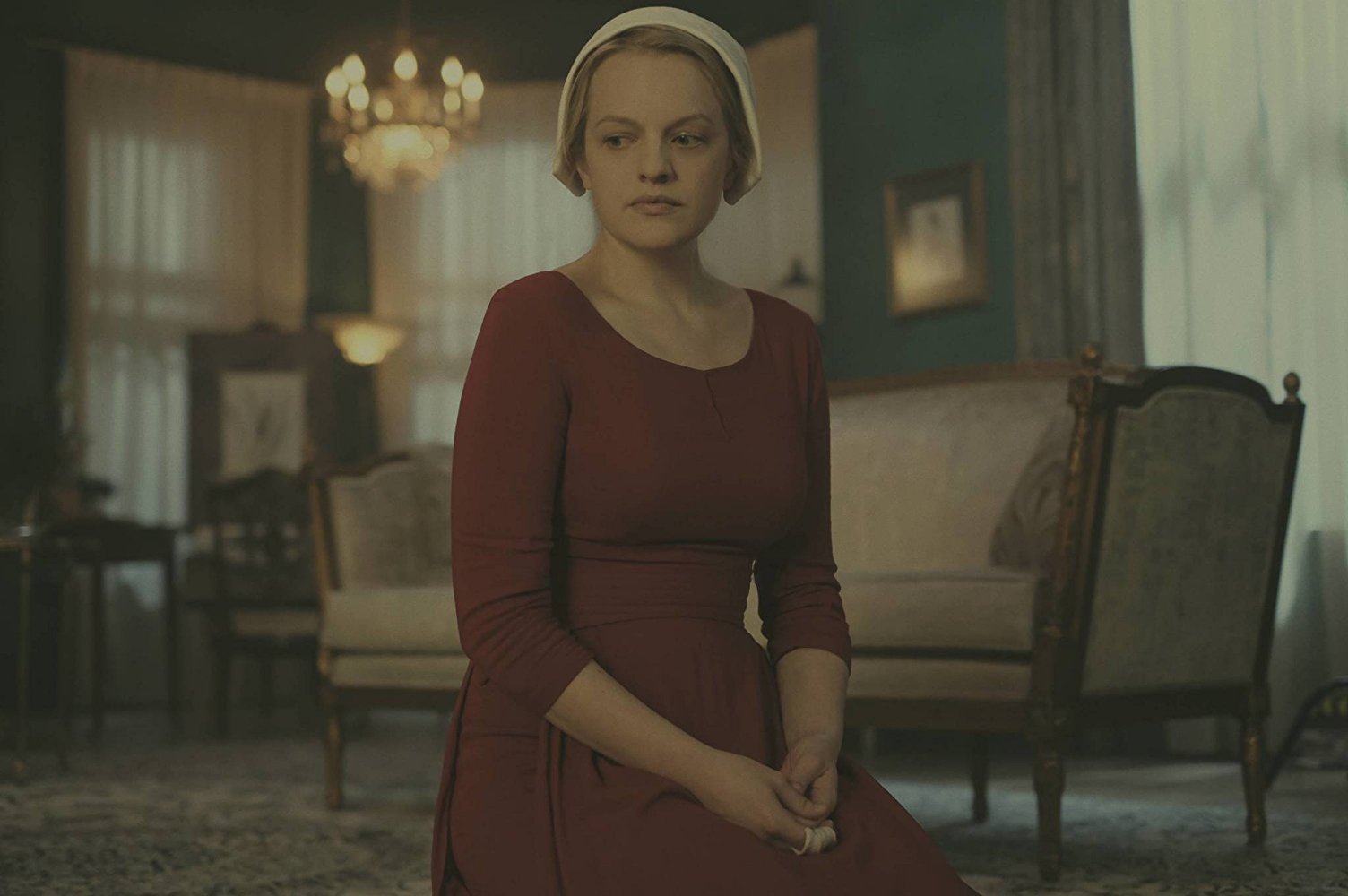 Elisabeth Moss em The Handmaid's Tale