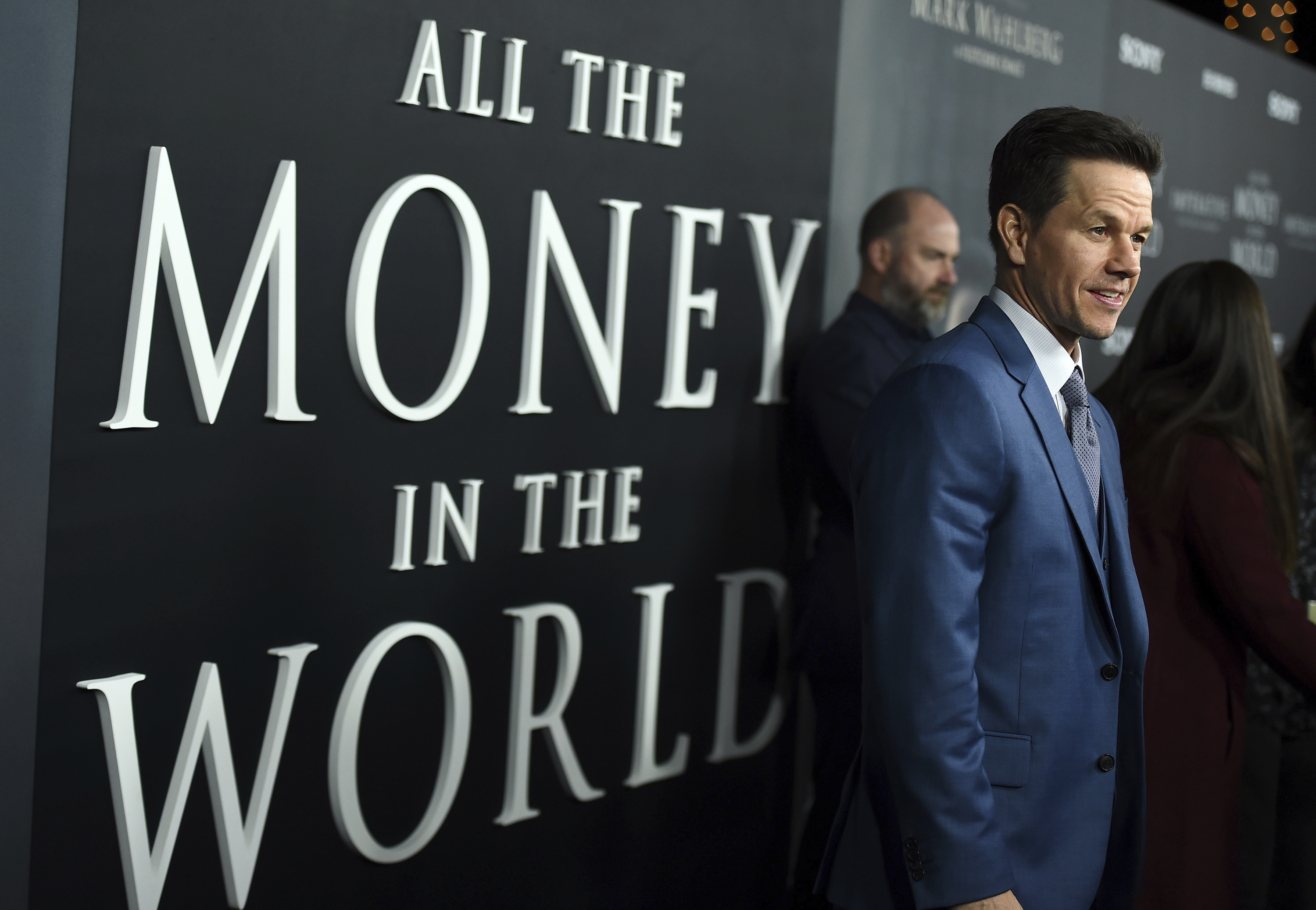 Mark Wahlberg na estreia de Todo o Dinheiro do Mundo