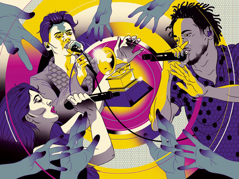 Sinal dos Tempos  Lorde, Styles e Lamar são possíveis indicados em 2018. As campanhas por prêmios estão tão agressivas que “os limites do decoro e da classe estão sendo rompidos”, segundo Daniel Glass, da Glassnote Records