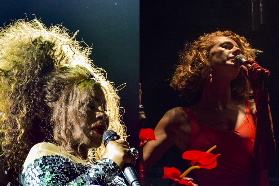 Elza Soares e Leticia Novas (Letrux) no Festival Guaiamum Treloso Rural