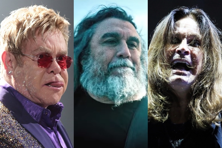 Elton John, Slayer e Ozzy Osbourne