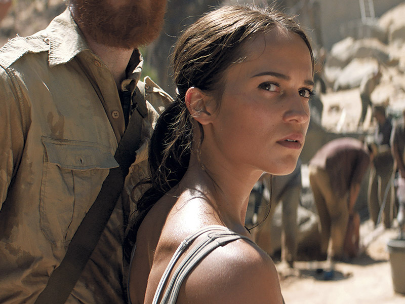 Cara Nova  Alicia como Lara Croft.