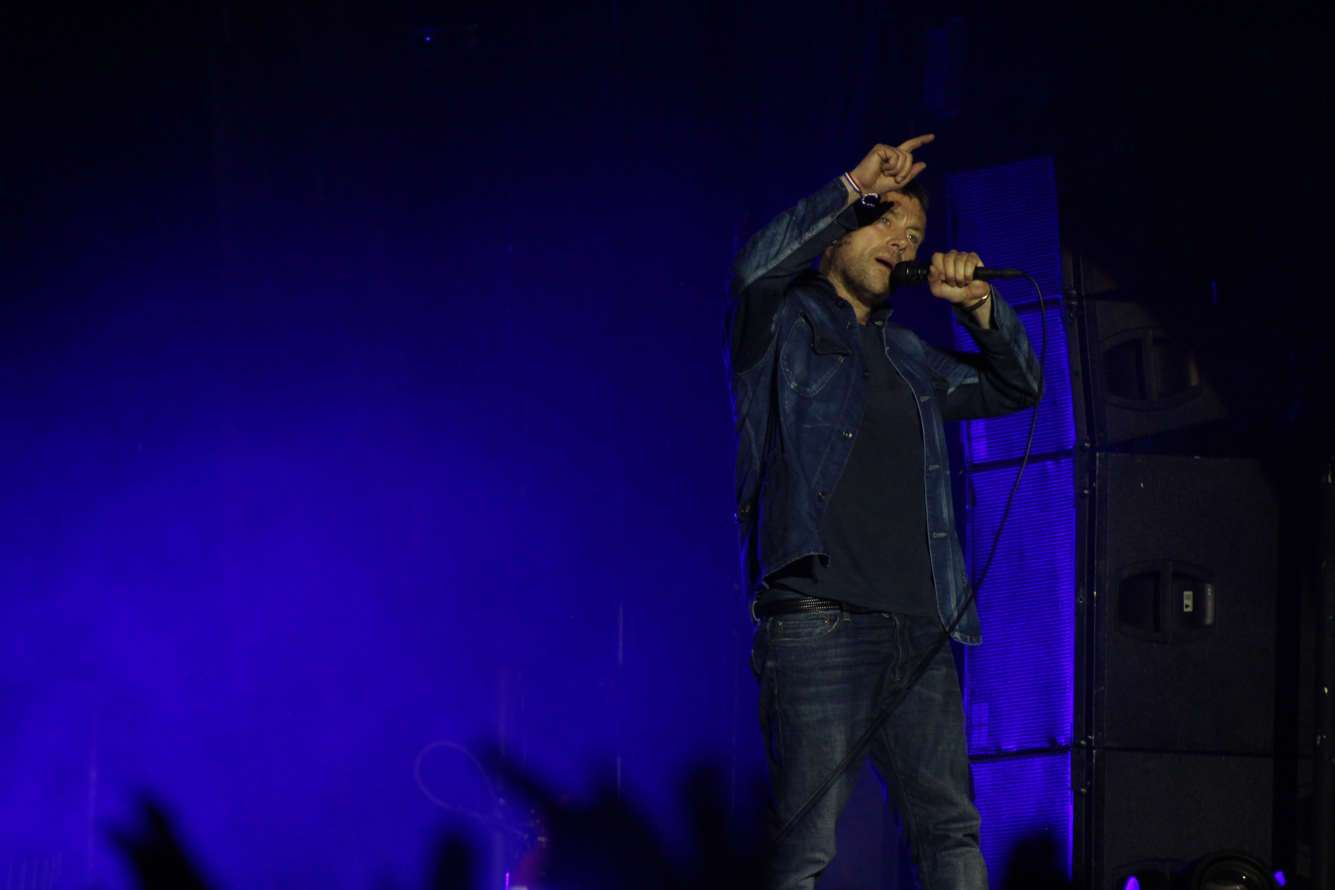 Gorillaz no Jockey Club, em SP, em 30 de março de 2018