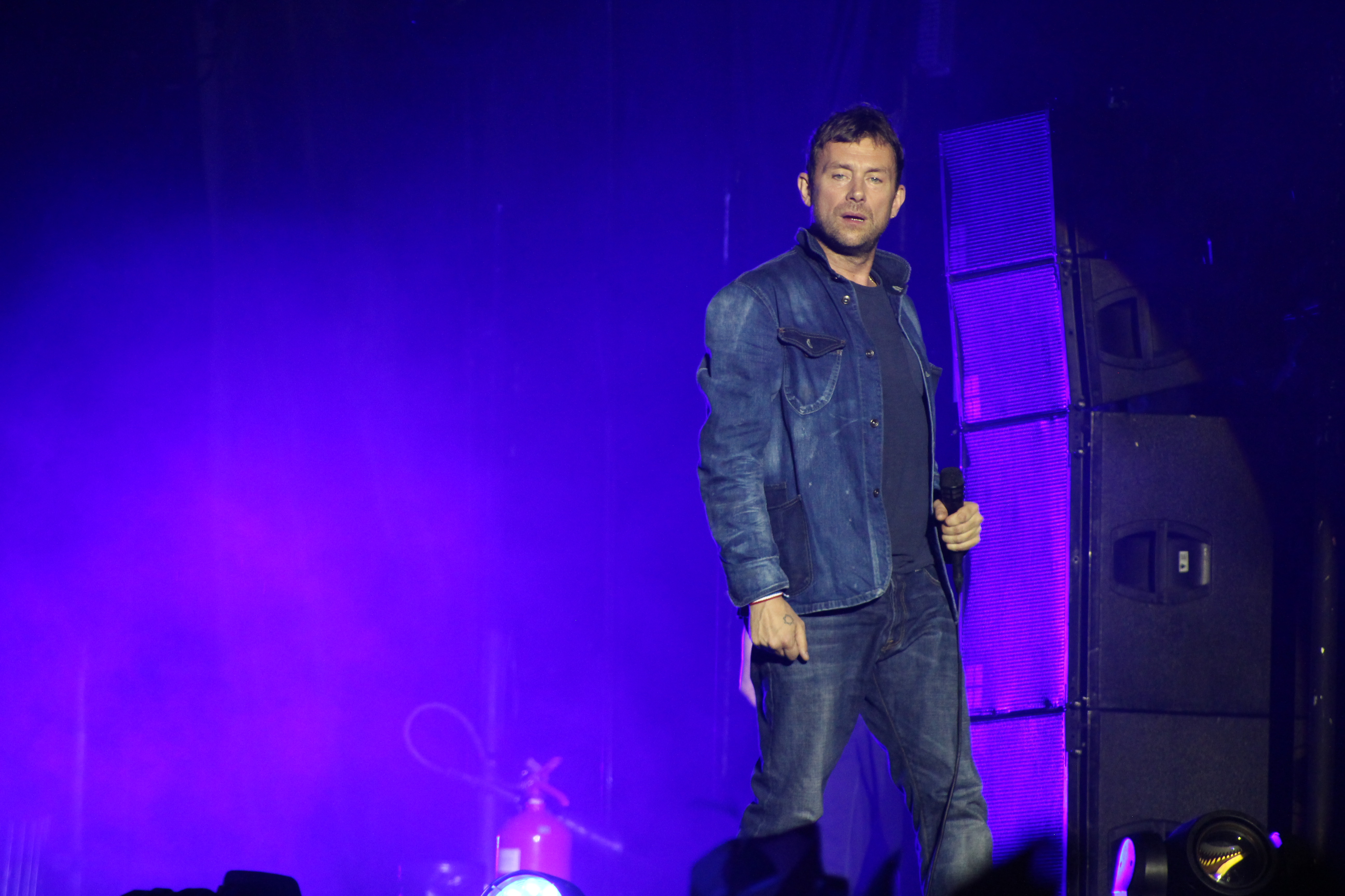 Gorillaz no Jockey Club, em SP, em 30 de março de 2018