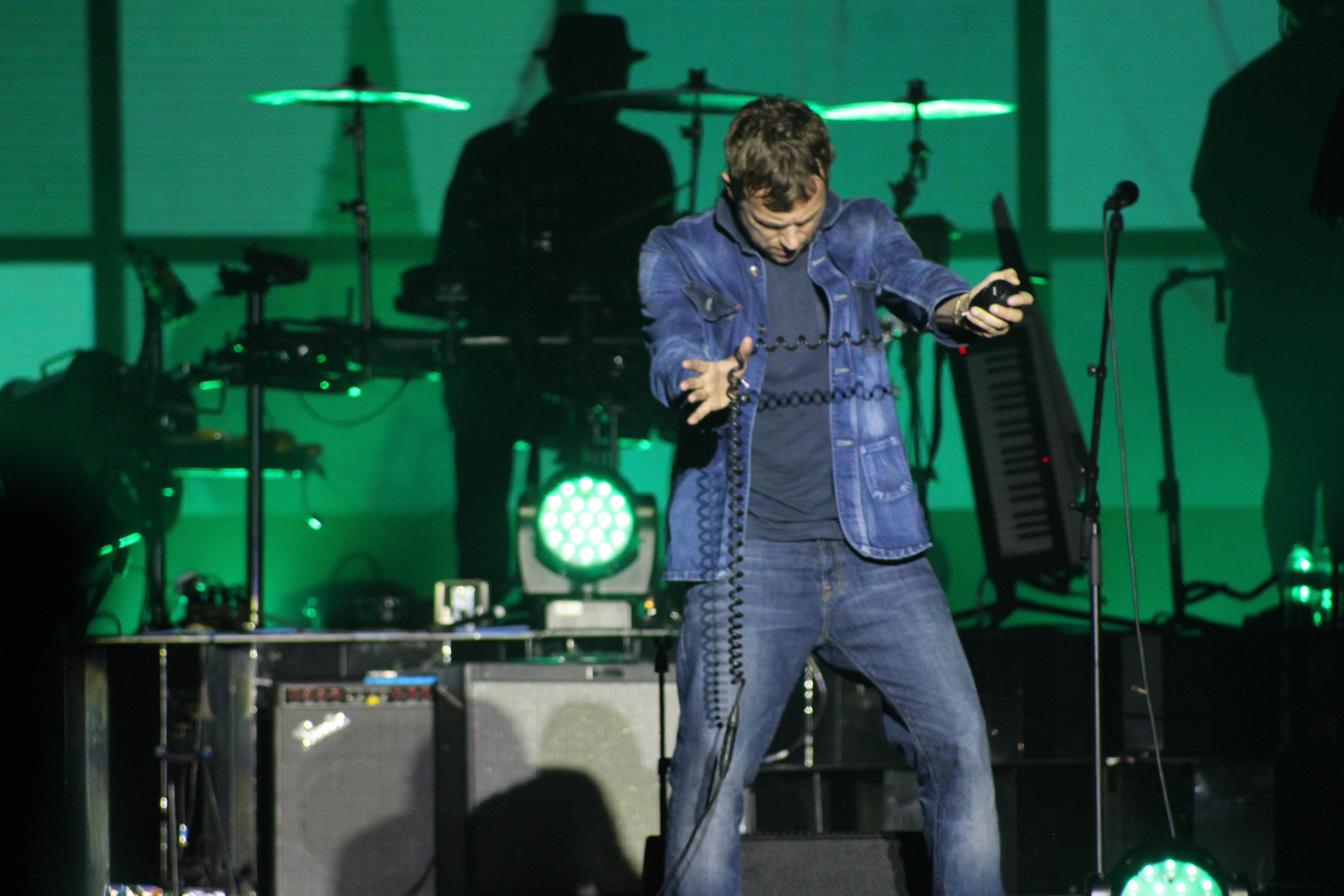 Gorillaz no Jockey Club, em SP, em 30 de março de 2018