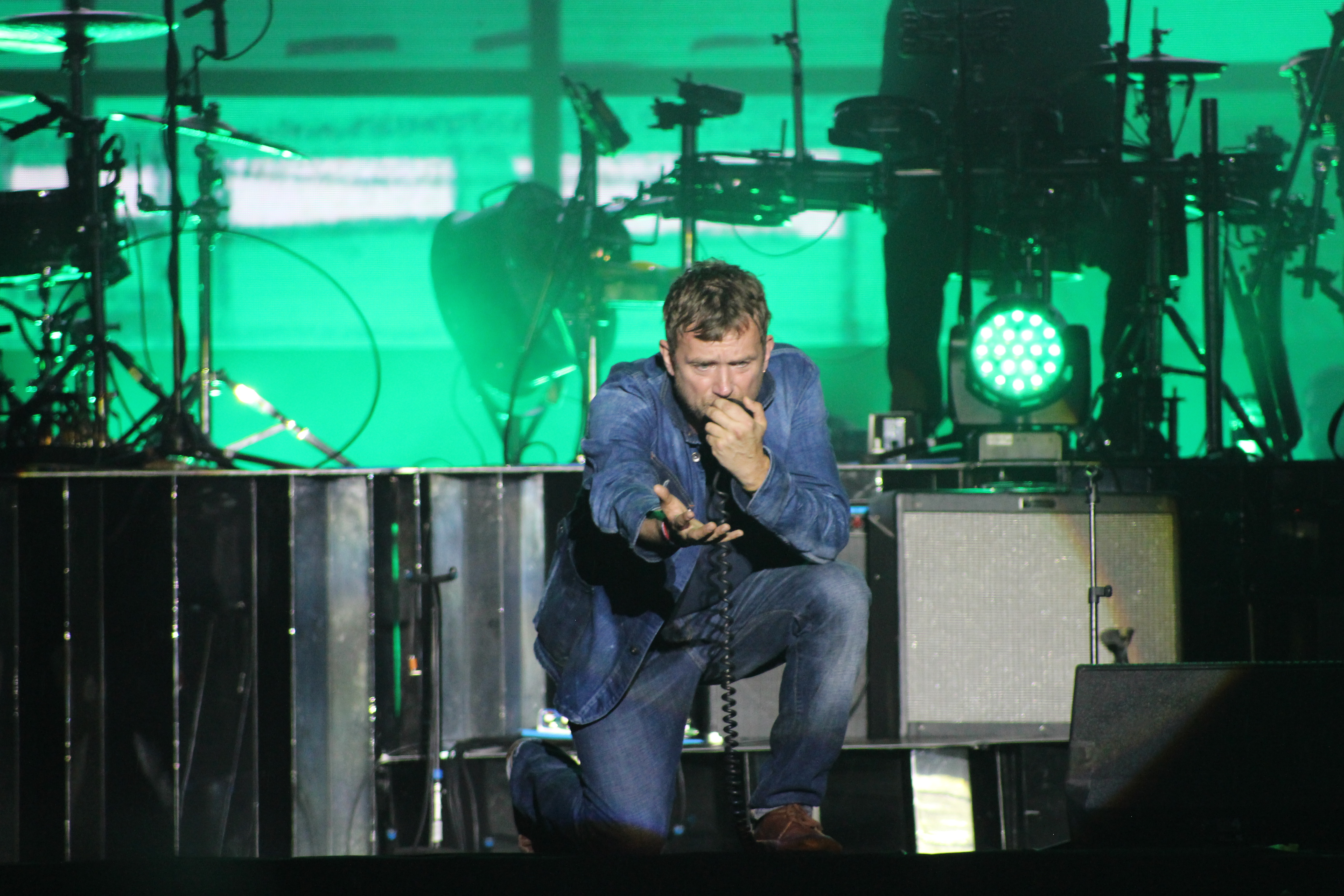 Gorillaz no Jockey Club, em SP, em 30 de março de 2018