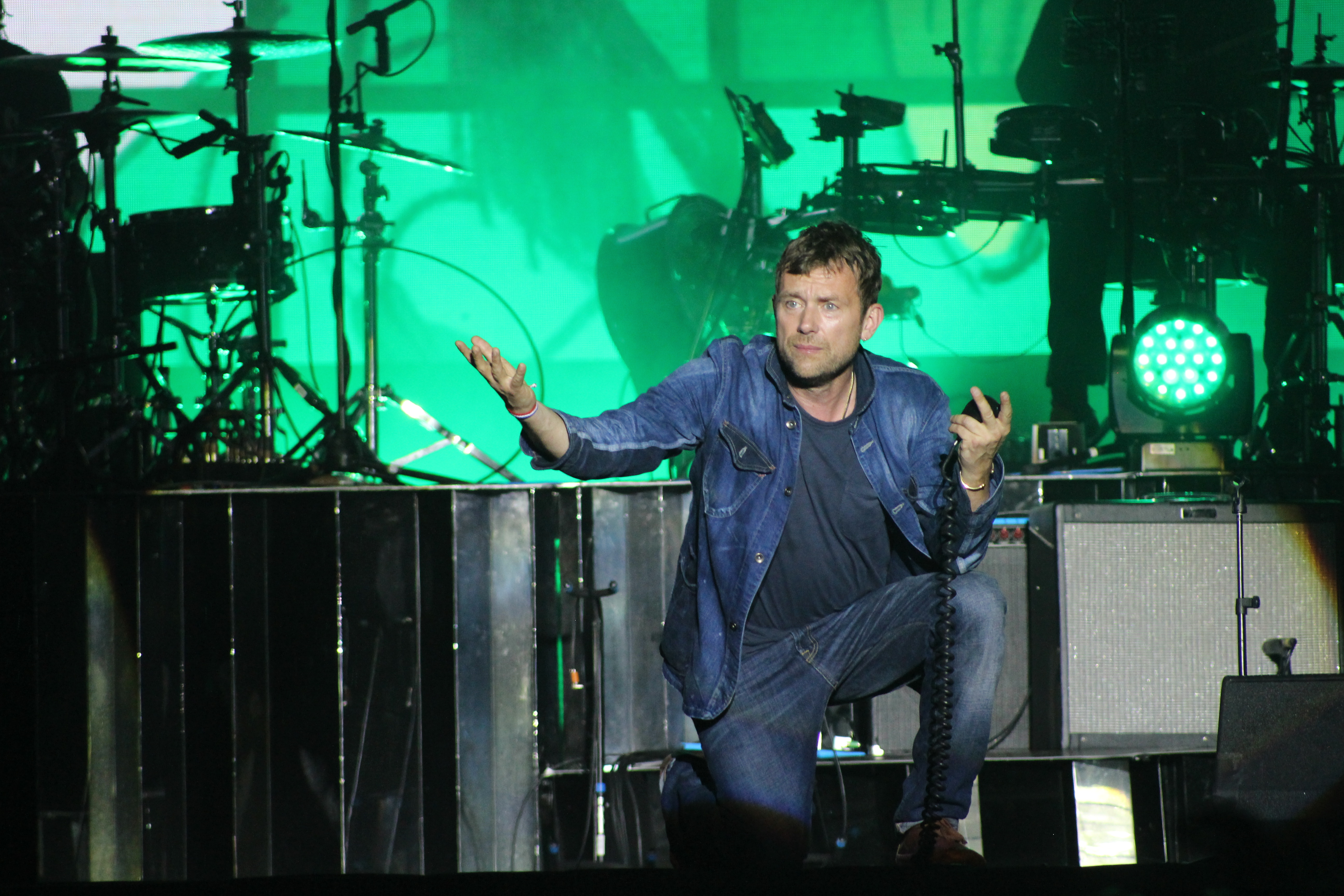 Gorillaz no Jockey Club, em SP, em 30 de março de 2018