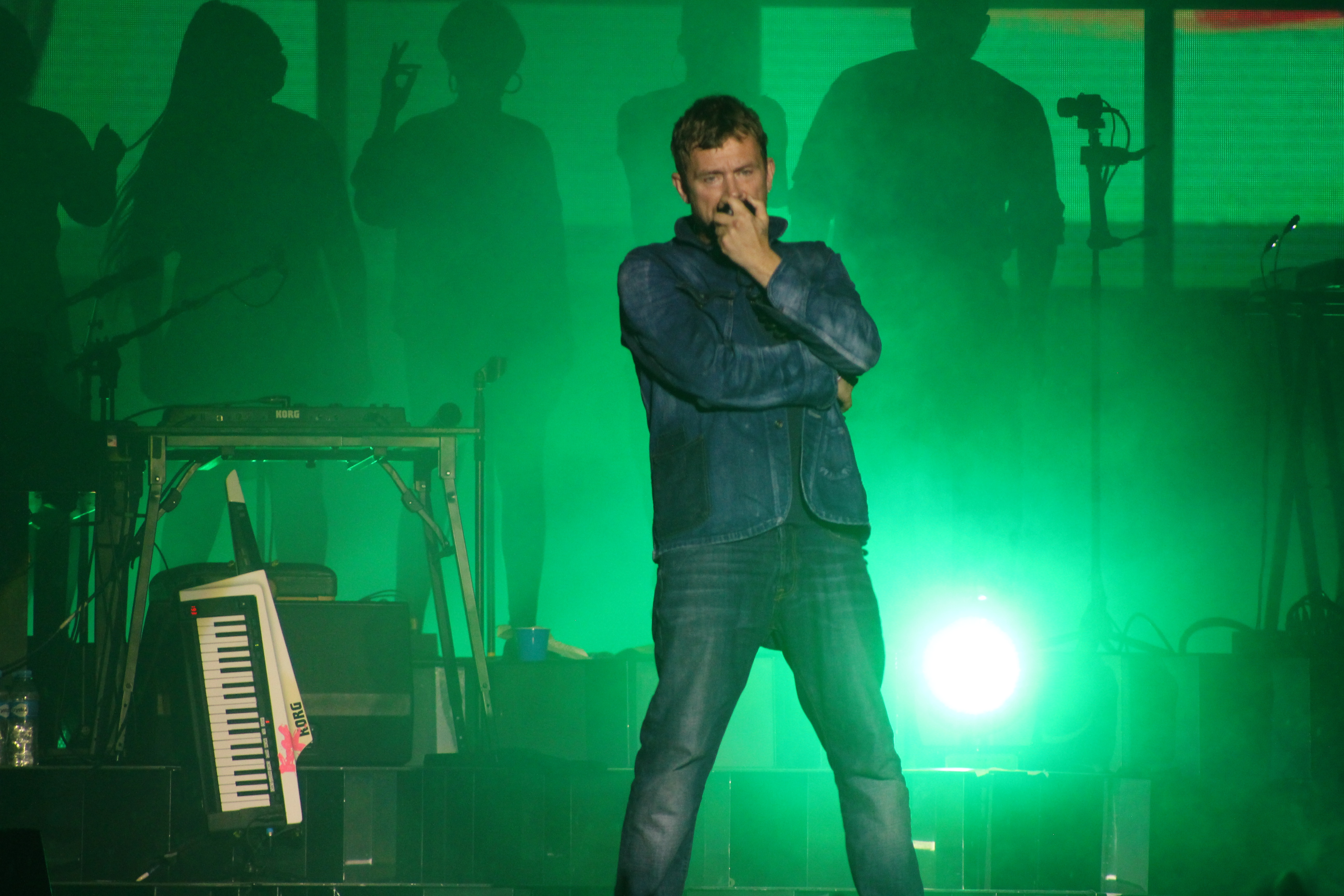 Gorillaz no Jockey Club, em SP, em 30 de março de 2018