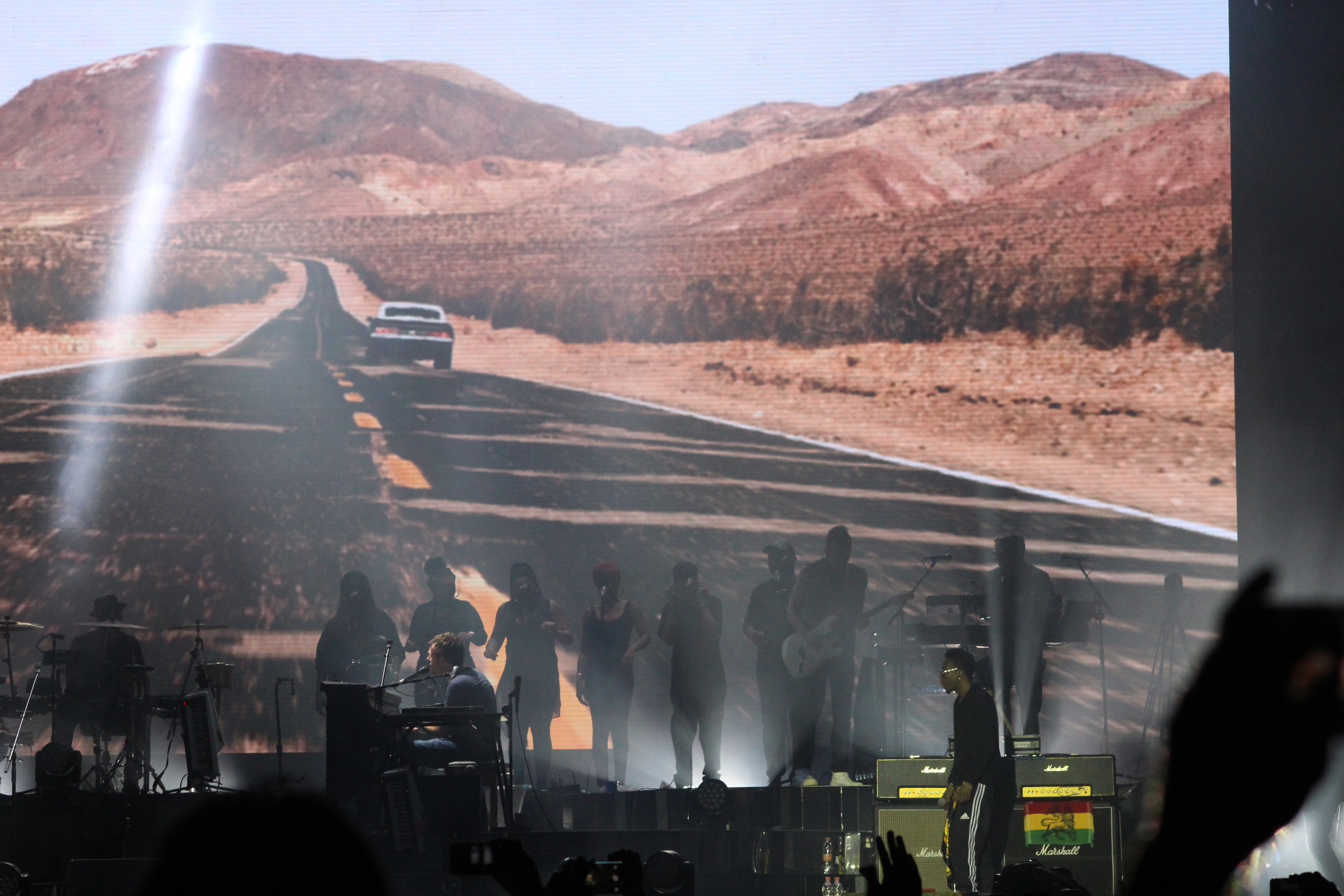 Gorillaz no Jockey Club, em SP, em 30 de março de 2018