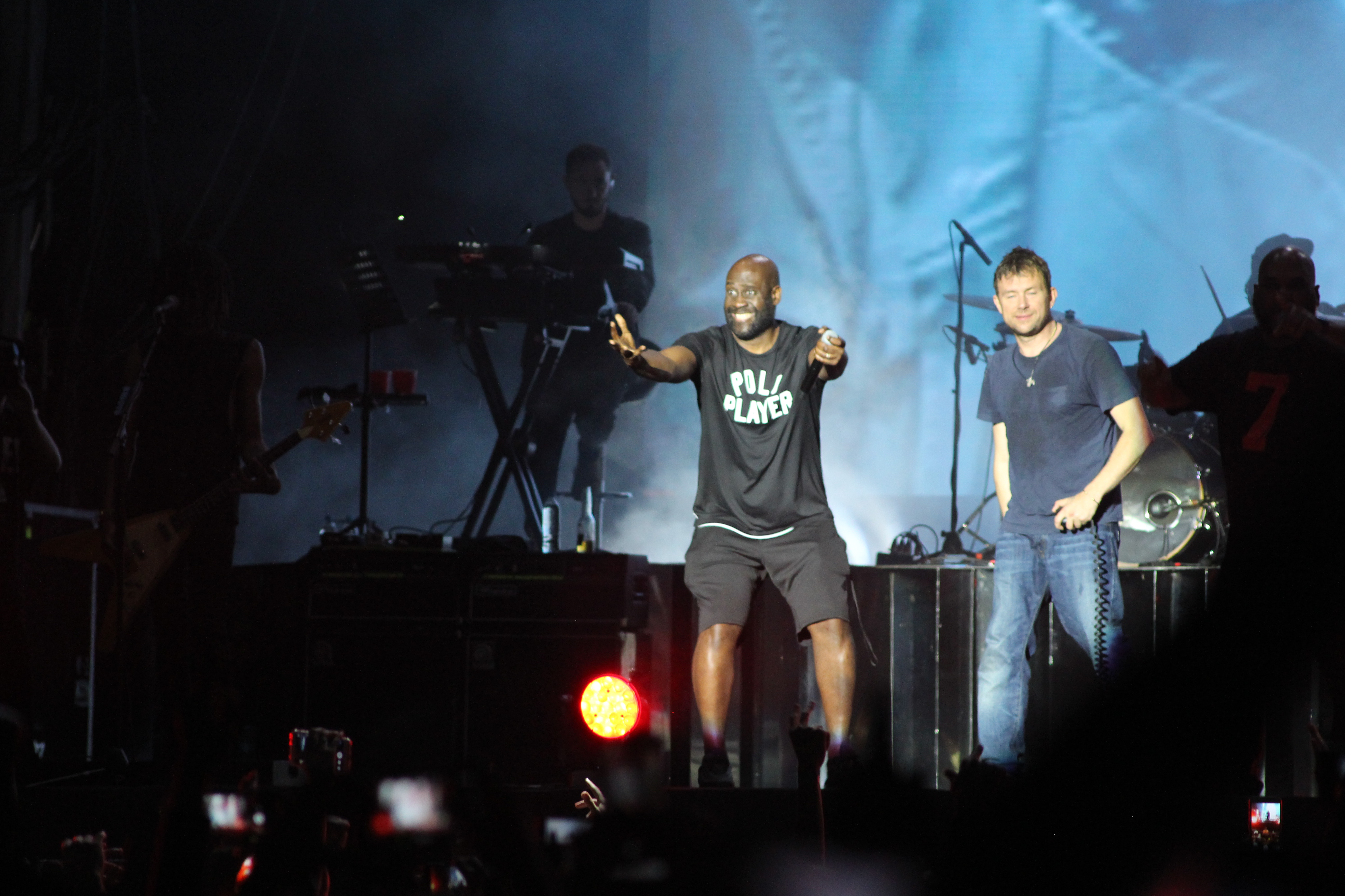 Gorillaz no Jockey Club, em SP, em 30 de março de 2018