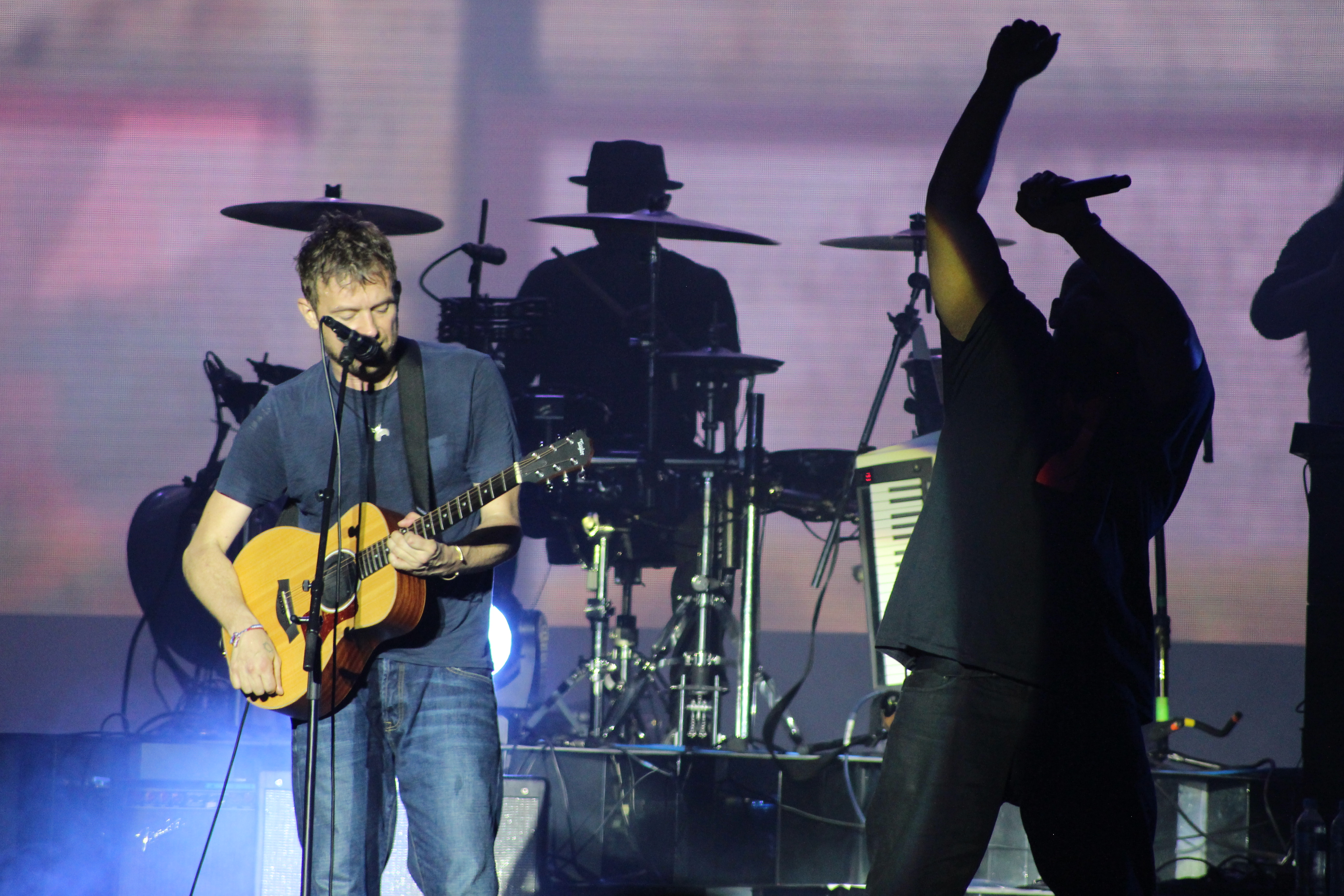 Gorillaz no Jockey Club, em SP, em 30 de março de 2018