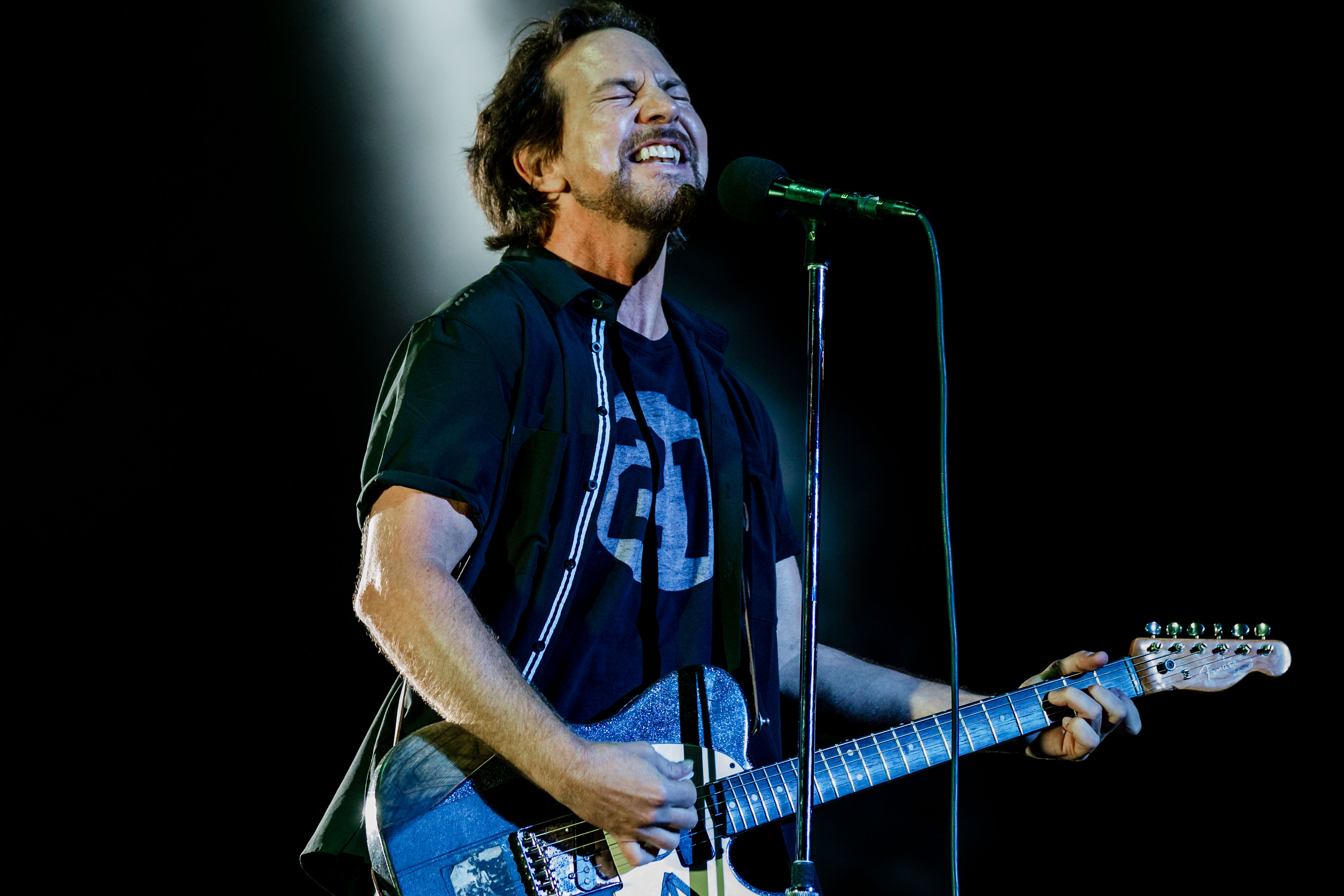 Eddie Vedder, do Pearl Jam, no Lollapalooza 2018