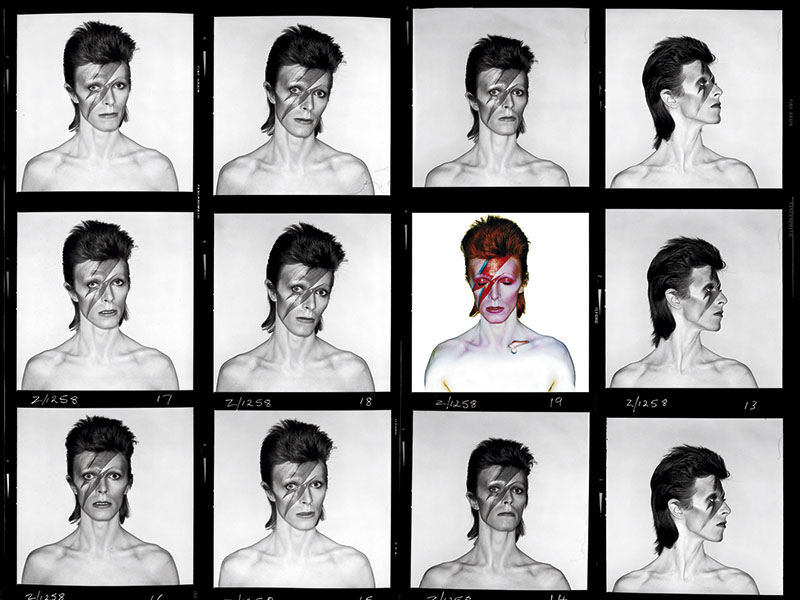 David Bowie
Prova de fotos de Aladdin Sane