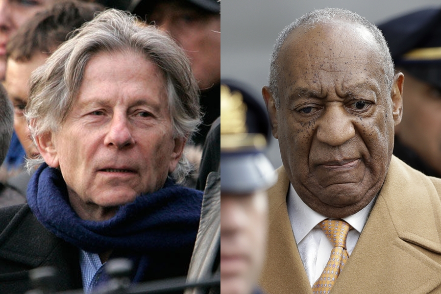 O diretor Roman Polanski e o ator Bill Cosby