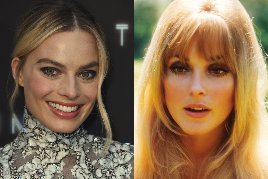 Margot Robbie, atriz, e Sharon Tate, ex-esposa do diretor Roman Polanski e uma das cinco pessoas assassinadas pelos seguidores de Charles Manson, em 1969