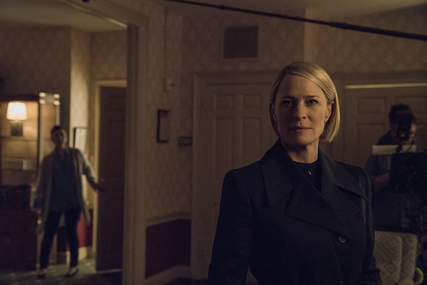 Robin Wright no set de House of Cards