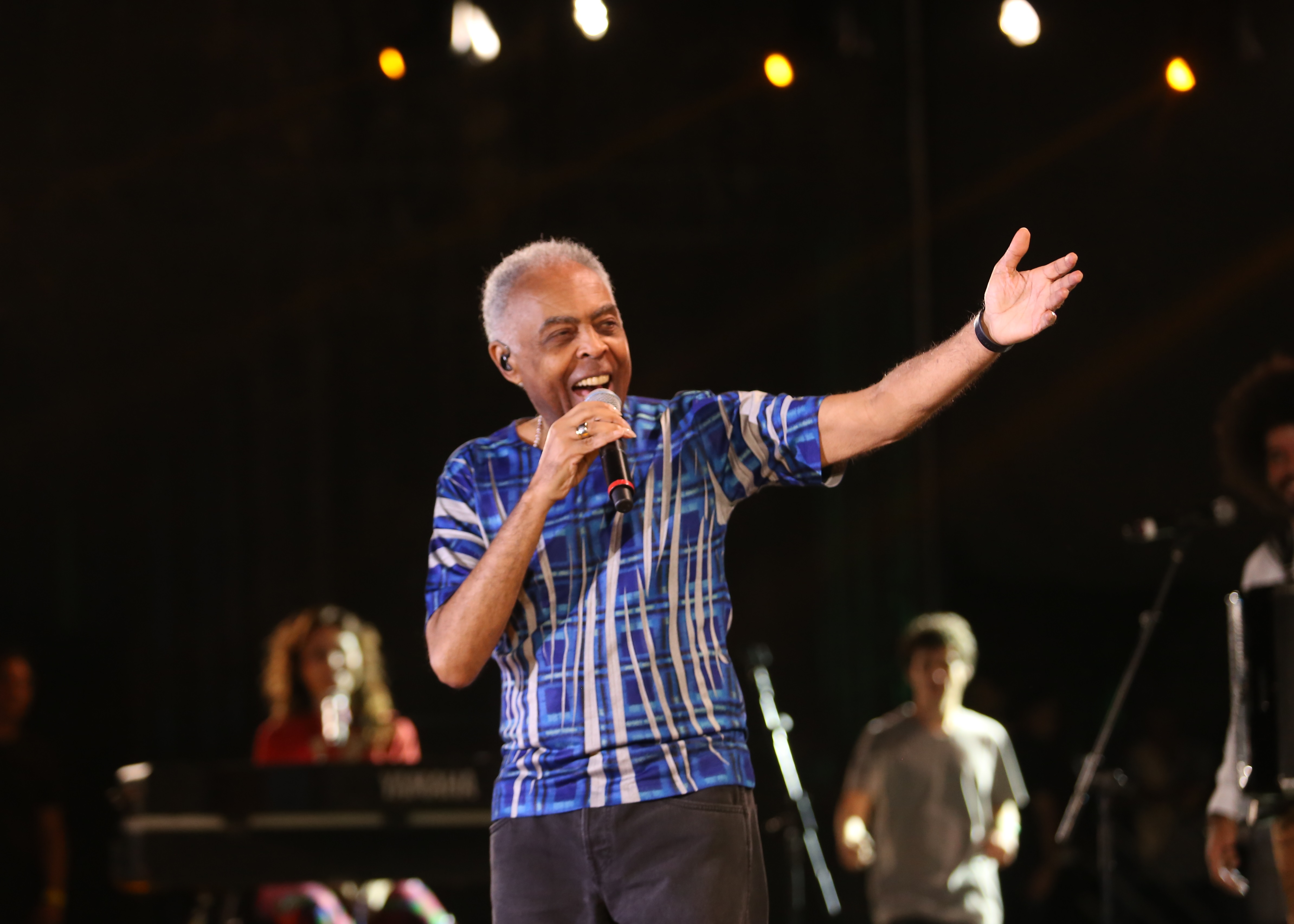 Gilberto Gil durante show do Refavela40 no João Rock 2018