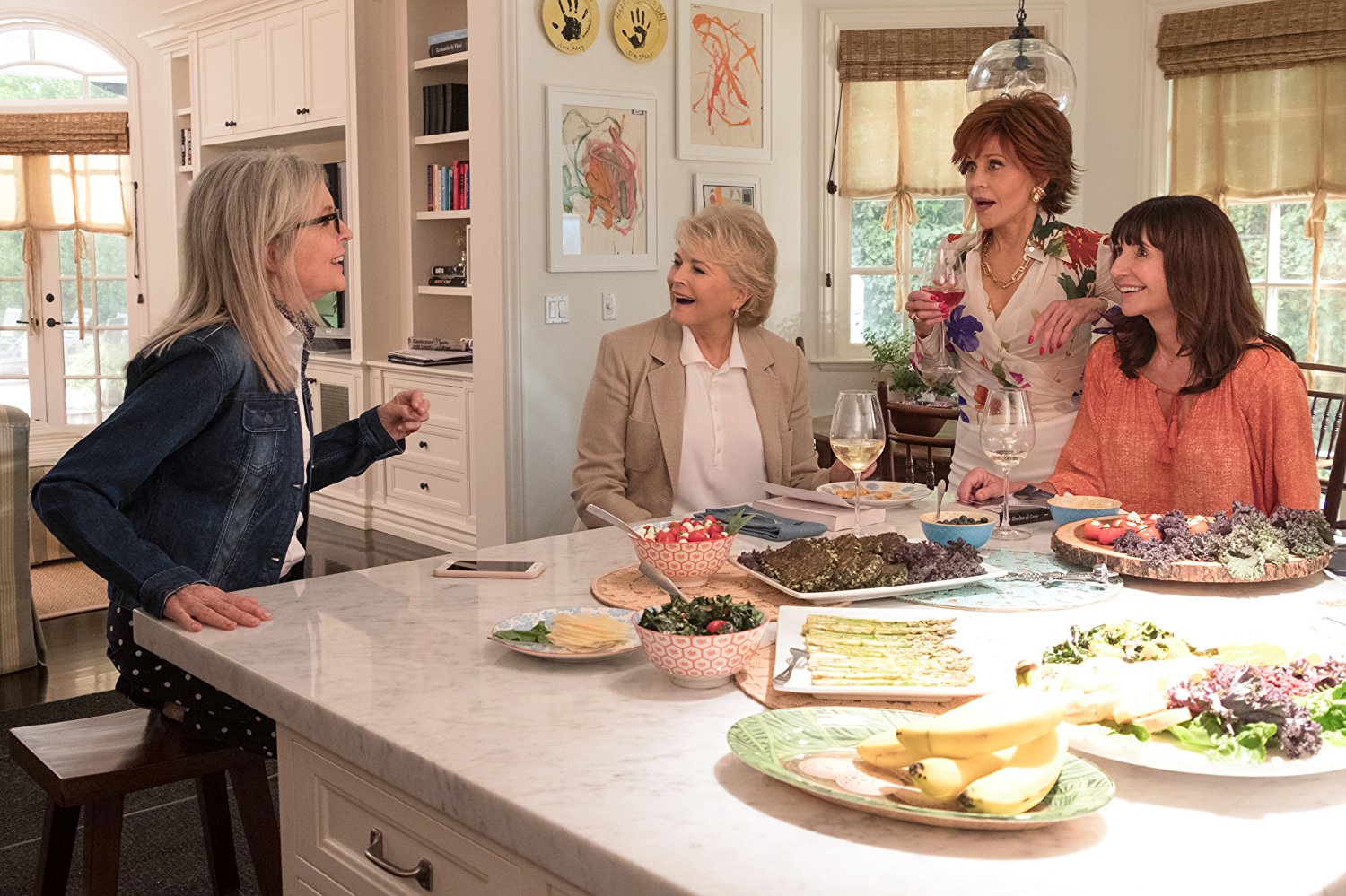Diane Keaton, Candice Bergen, Jane Fonda e Mary Steenburgen em cena do filme Do Jeito Que Elas Querem(2018)