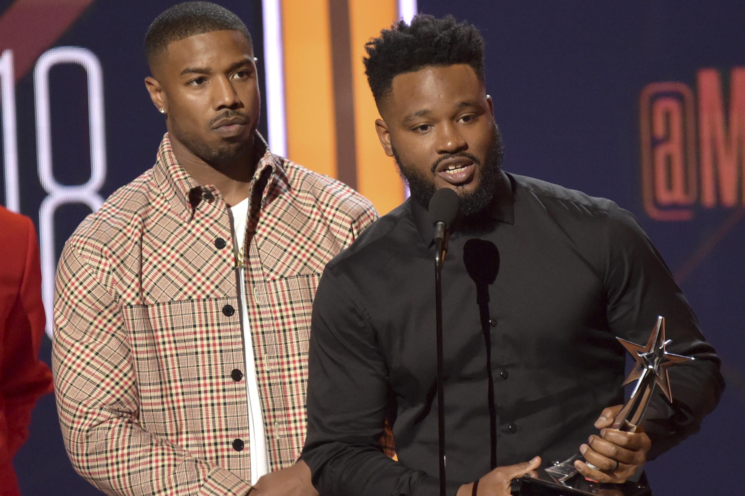 Michael B. Jordan e Ryan Coogler no BET Awards 2018