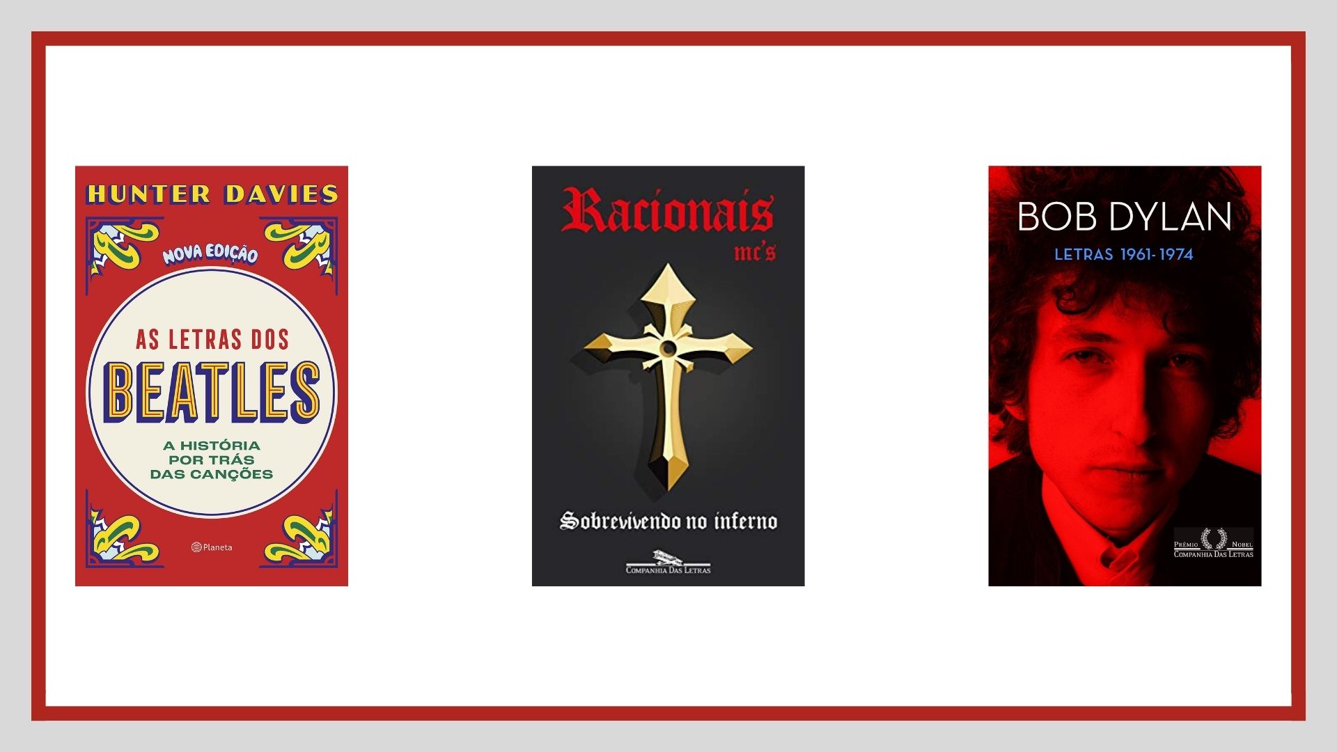 Capas das obras diponíveis na Amazon